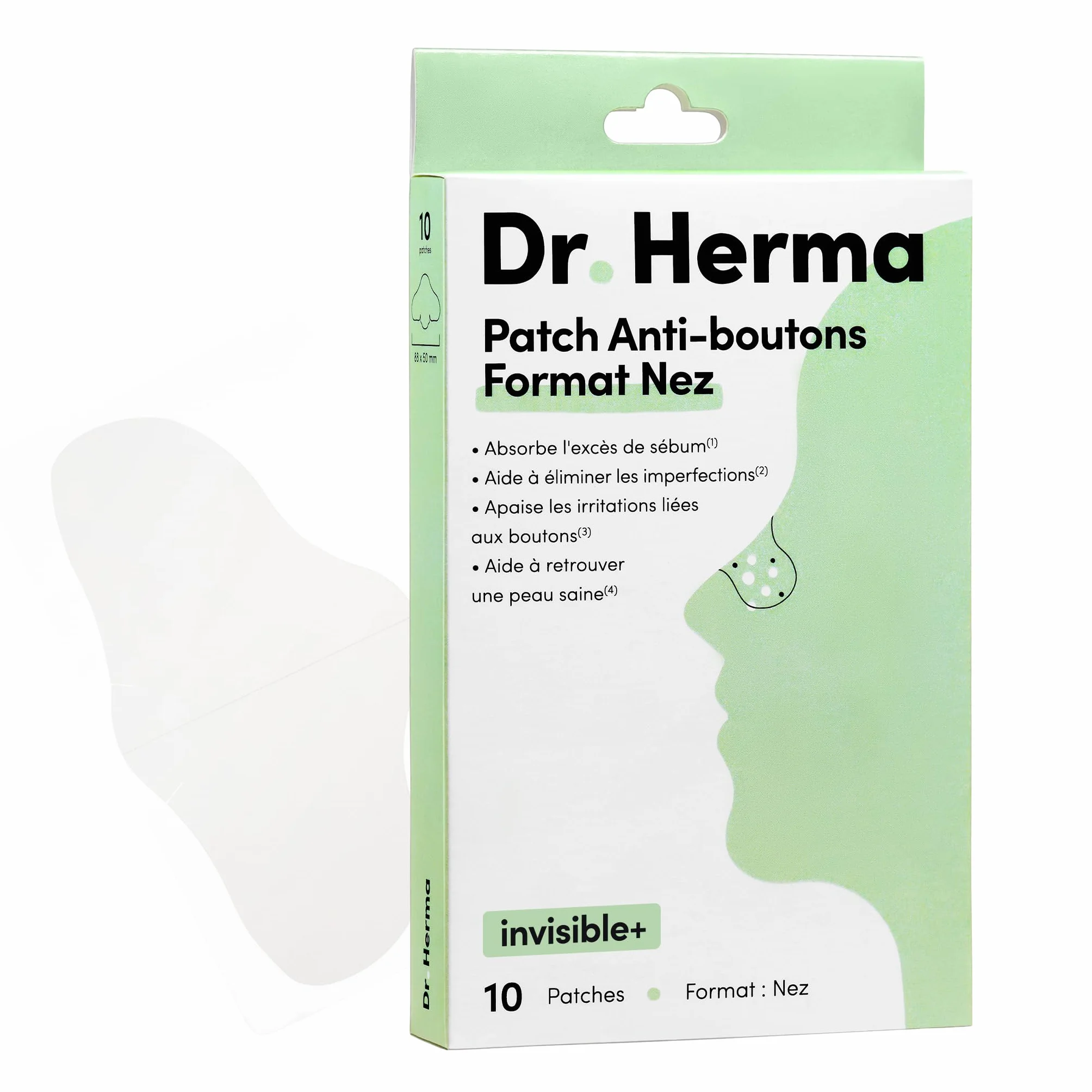 Dr. Herma Patch Anti Bouton Acide Salicylique Hydrocolloïdes Huile d'Arbre à Thé Boîte de 10 patchs