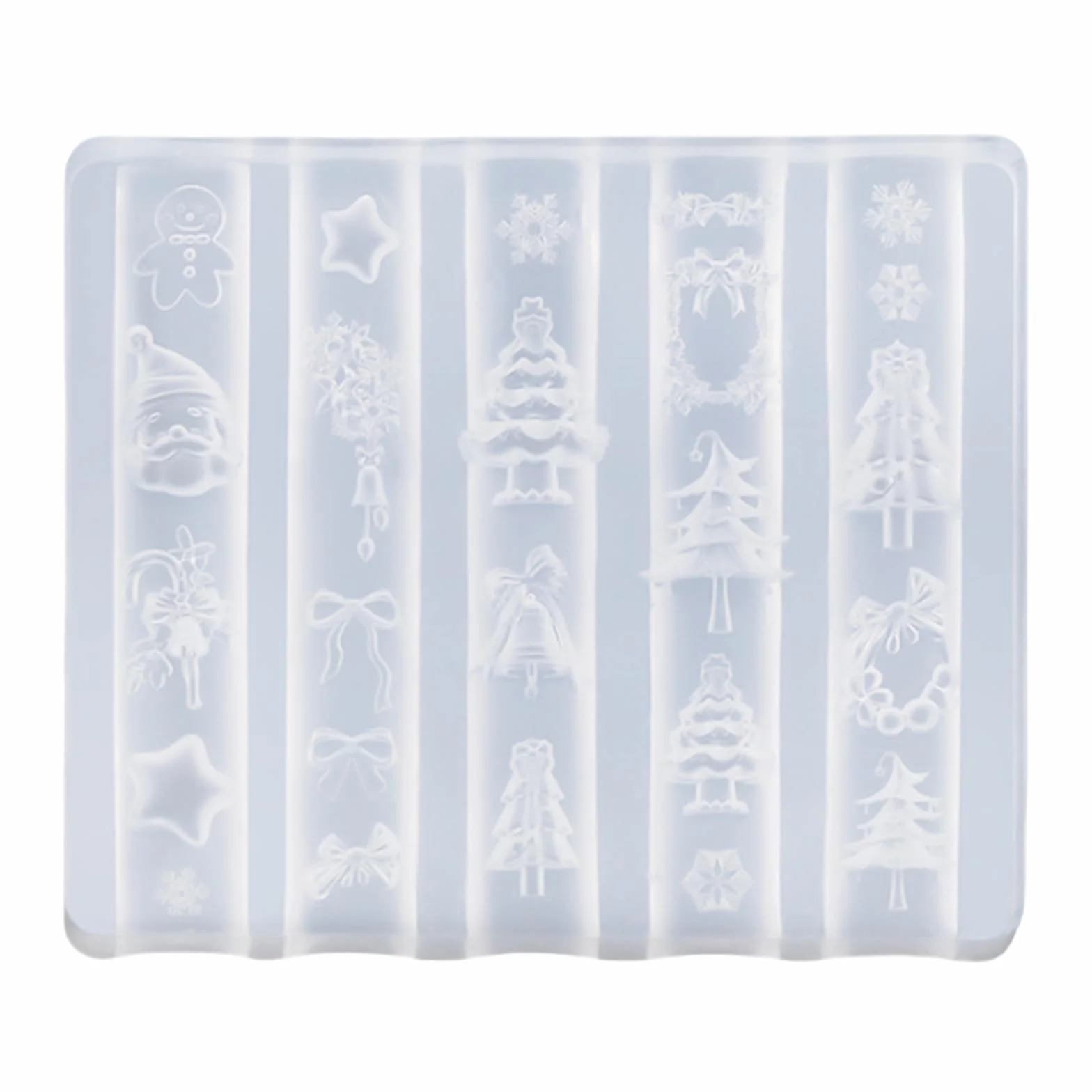 Moule en silicone 3D pour ongles créatifs en forme de fleur de Noël