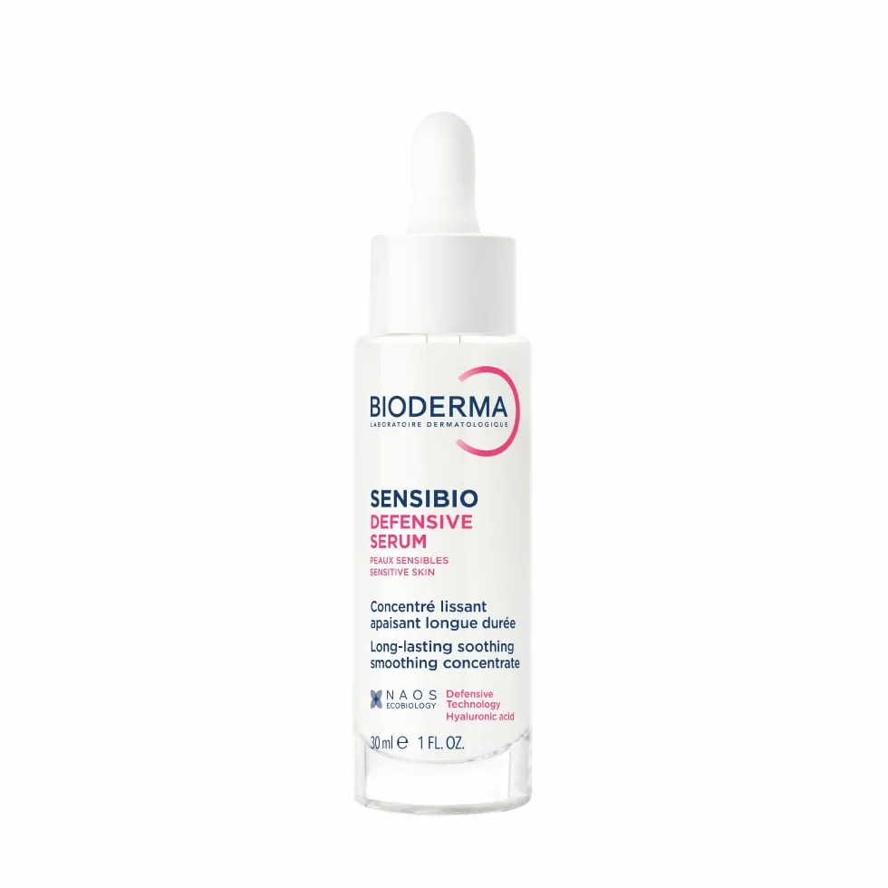 BIODERMA Sensibio Défensive Sérum - Réduit rides et ridules - Agit contre l’inflamm’aging causé par les agressions extérieures - Peaux sensibles - Pour un teint éclatant - Flacon 30 ml