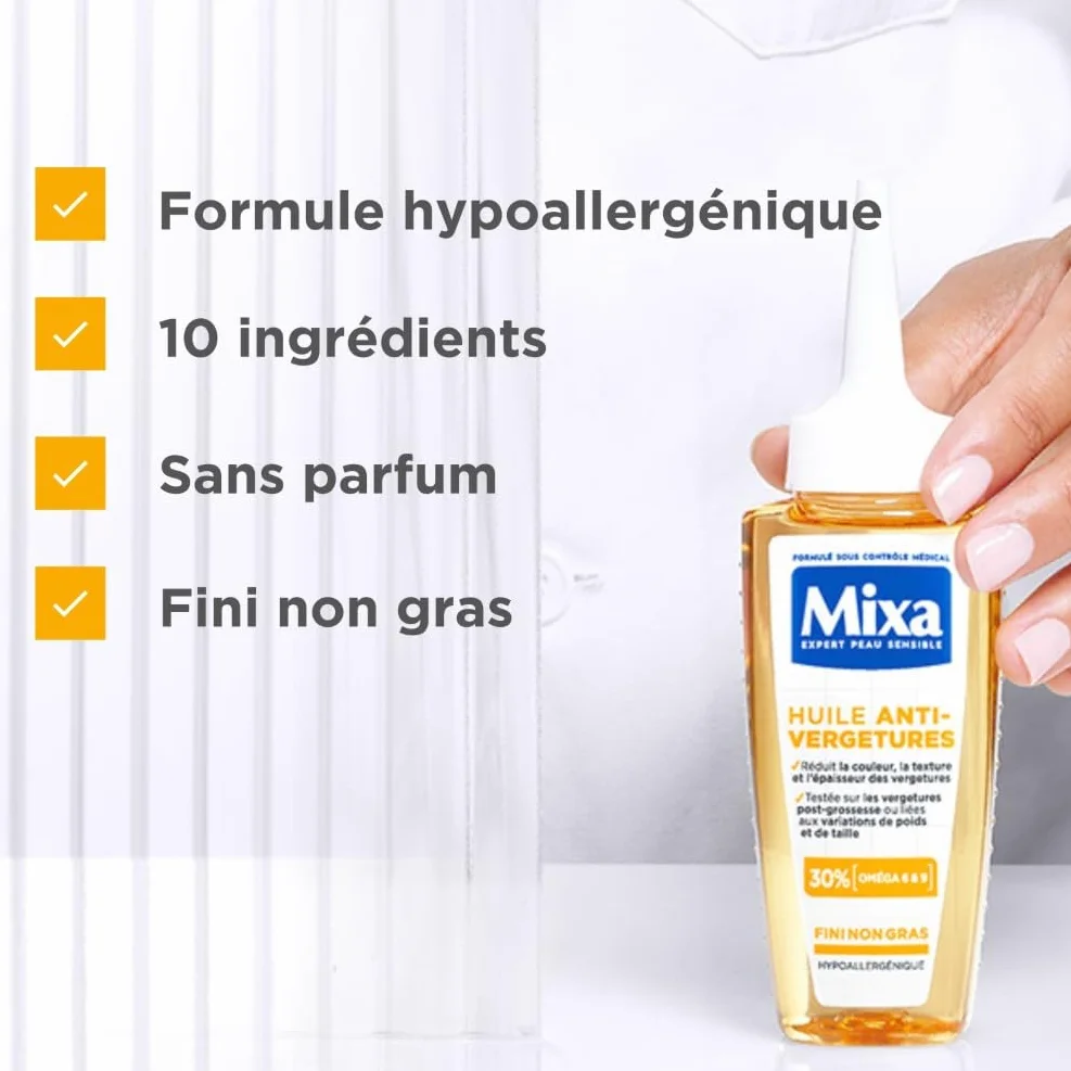 Mixa Huile Anti-Vergetures 30% Omégas 6 & 9 100 ml
