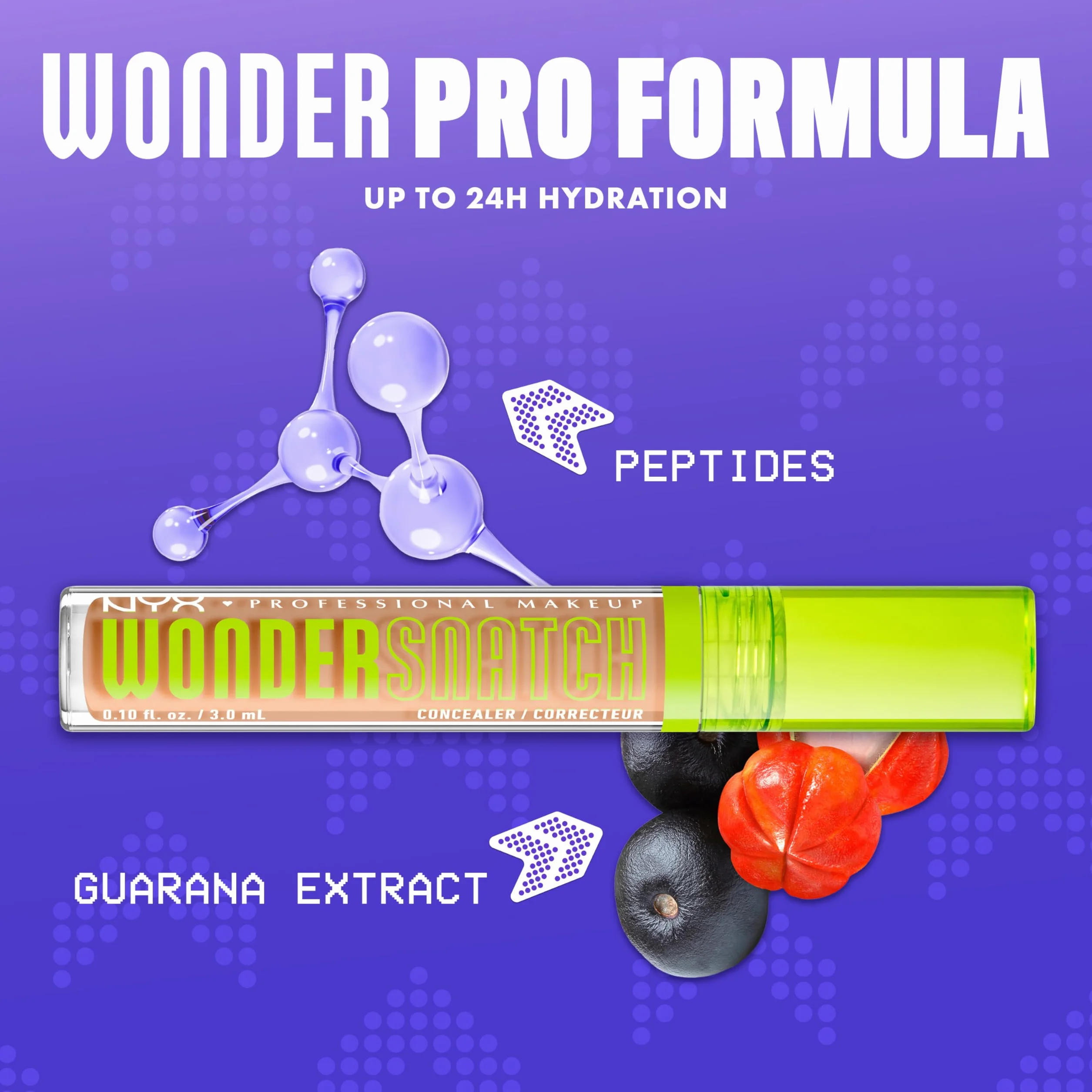NYX Professional Makeup Wonder Snatch Concealer Liquid 24h Hydration Waterproof Light Beige 3 ml