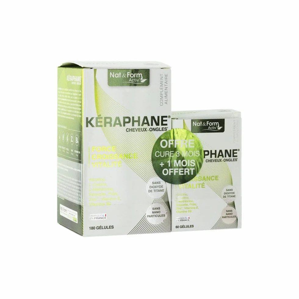 Nat&Form Keraphane Cheveux Et Ongles 180+60 Gelules