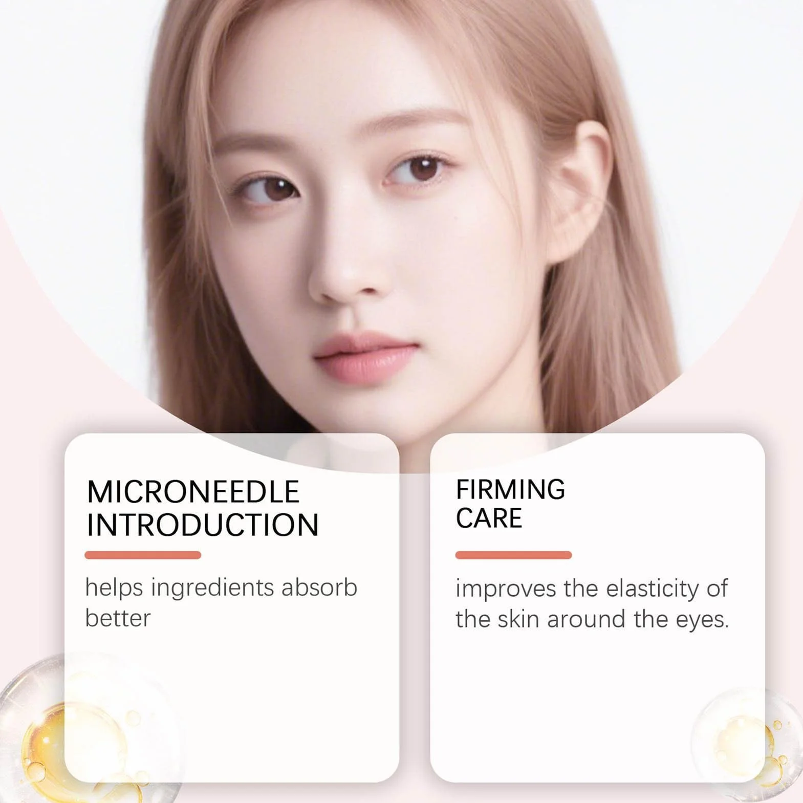 Patchs pour yeux à micro-aiguilles hydratants éclaircissants soins peau accessoire beauté