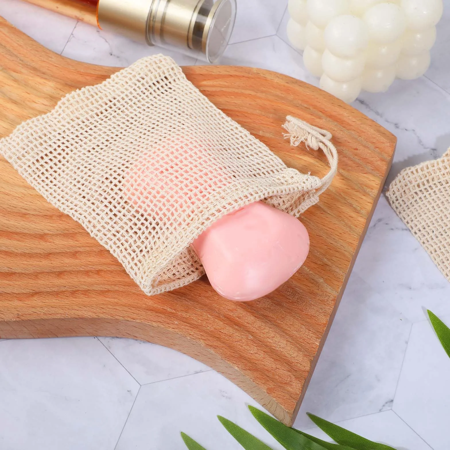 Giantree sacs à savon 10 pièces filet à savon pour shampoing solide durable