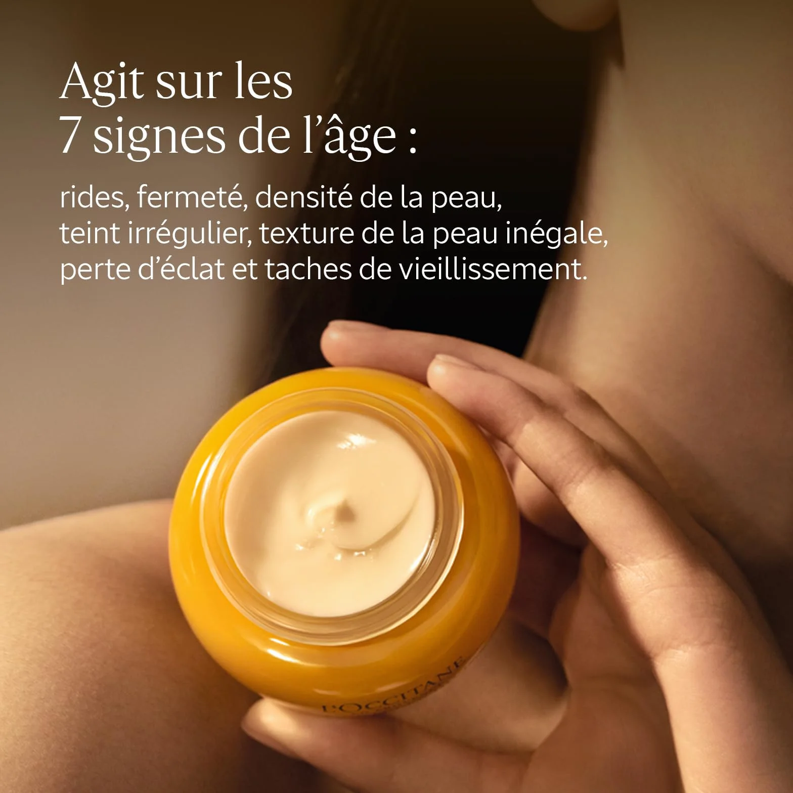 L'OCCITANE - Crème Visage Jeunesse Immortelle Divine - 50 ml | Tous types de peau - Hydrate et réduit les signes visibles de l'âge - Fabriqué en France