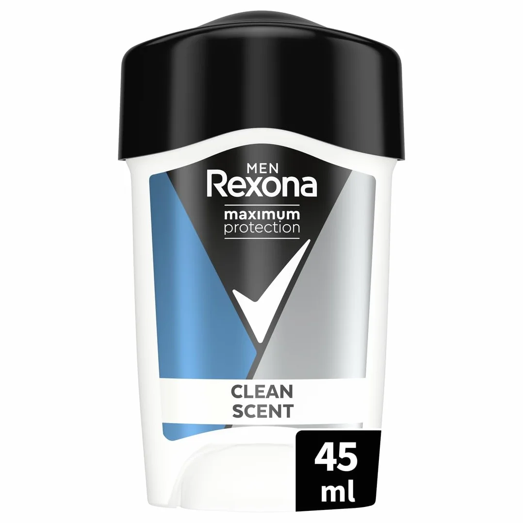 REXONA MEN Déodorant Homme Clean Scent Stick Anti-transpirant 3x plus efficace Protection 96h 45ml