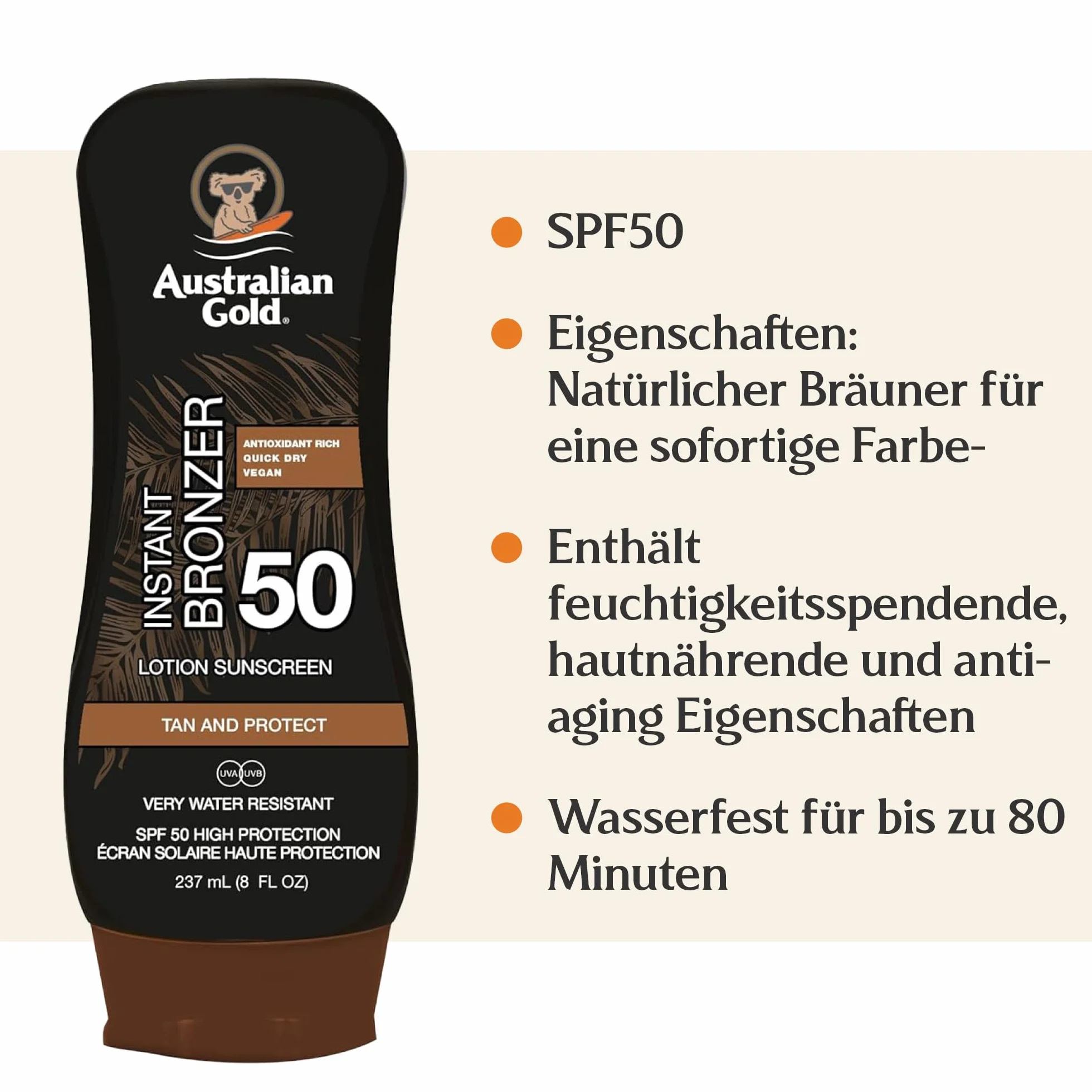 SPF 50 Lotion Bronzer New Formula
