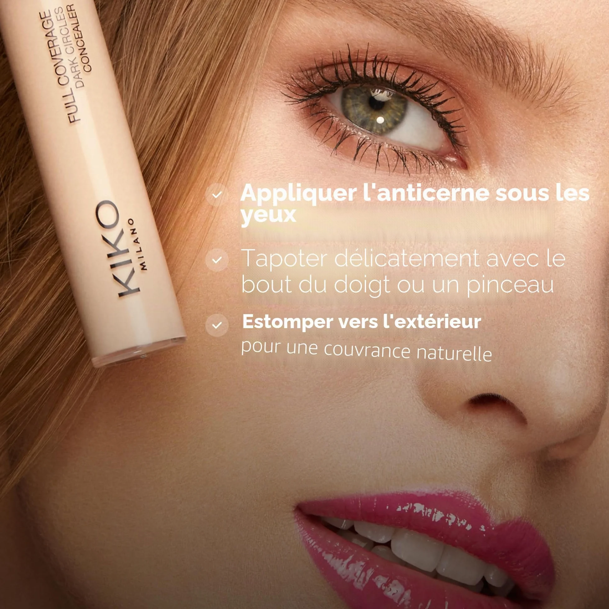 KIKO Milano Full Coverage Dark Circles Concealer 01 Correcteur Liquide Haute Couvrance