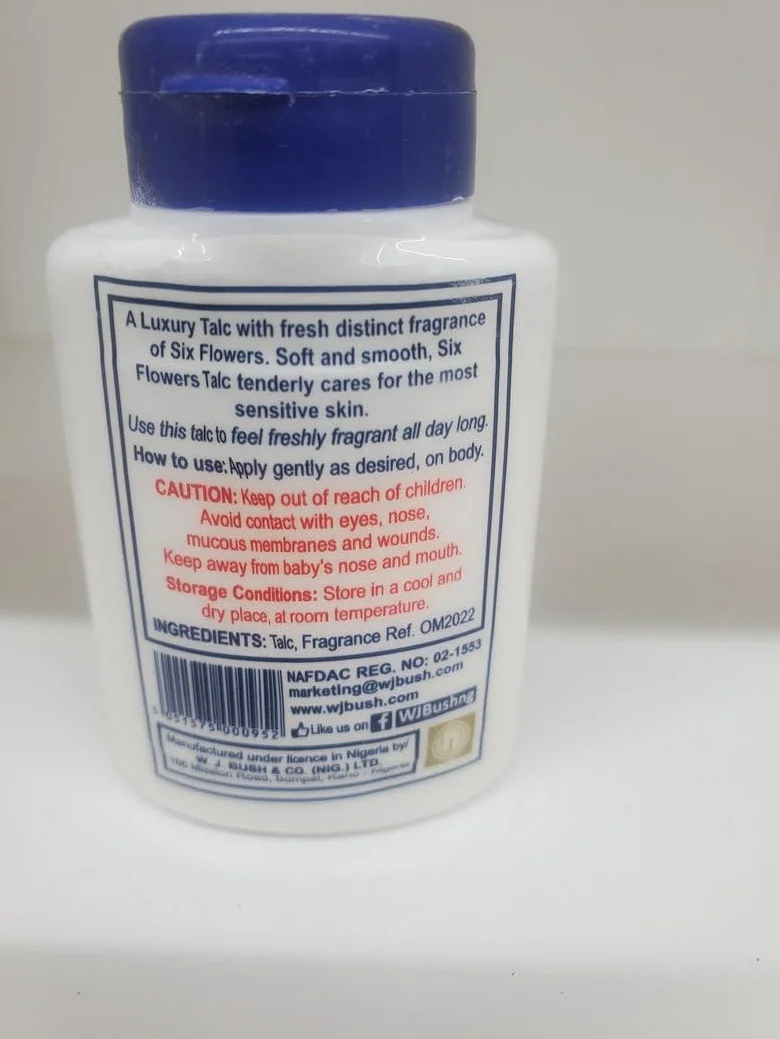 Poudre de Talc Spirituel Six Fleurs, 250g