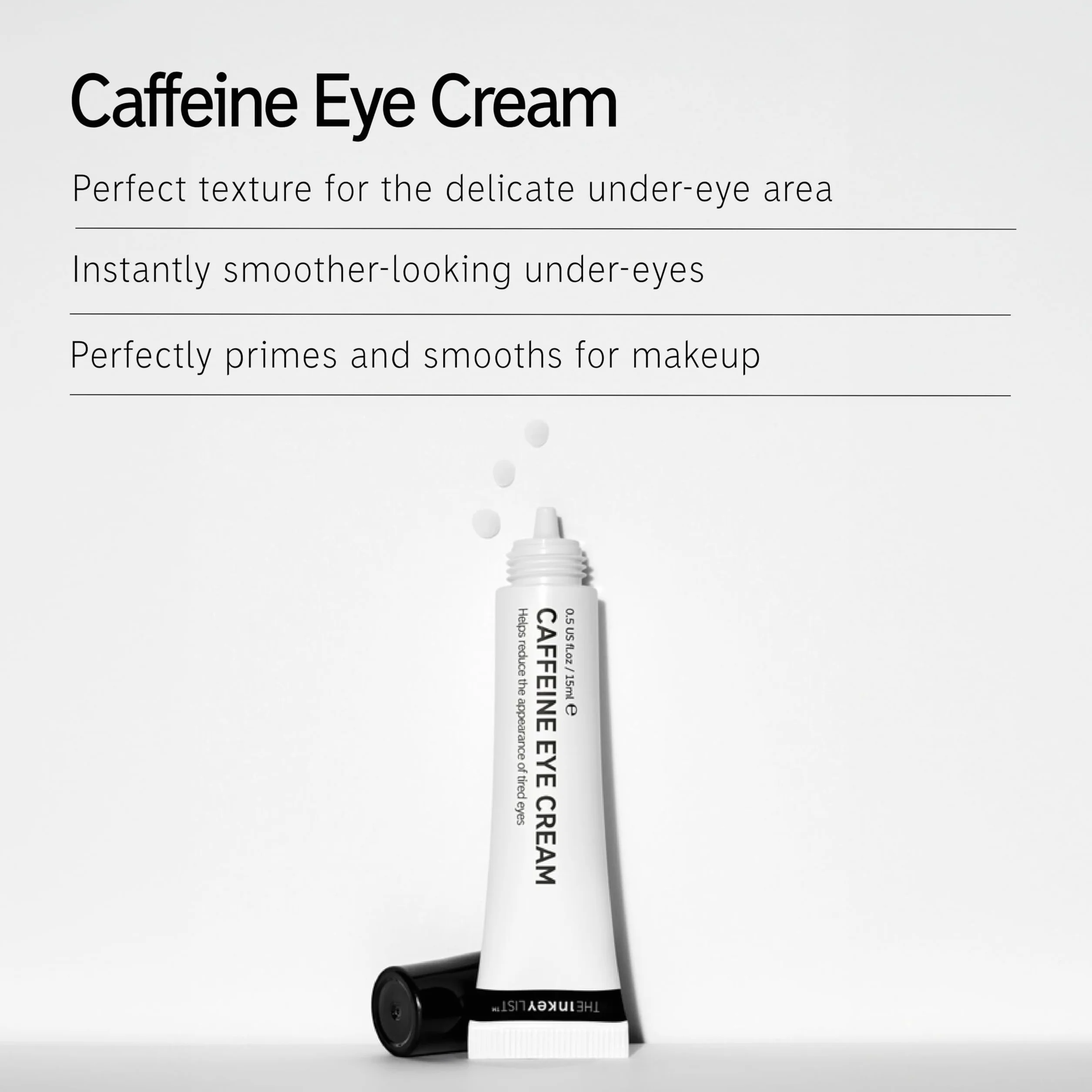 The INKEY List Caffeine Eye Cream 15 ml anti-cernes yeux fatigués