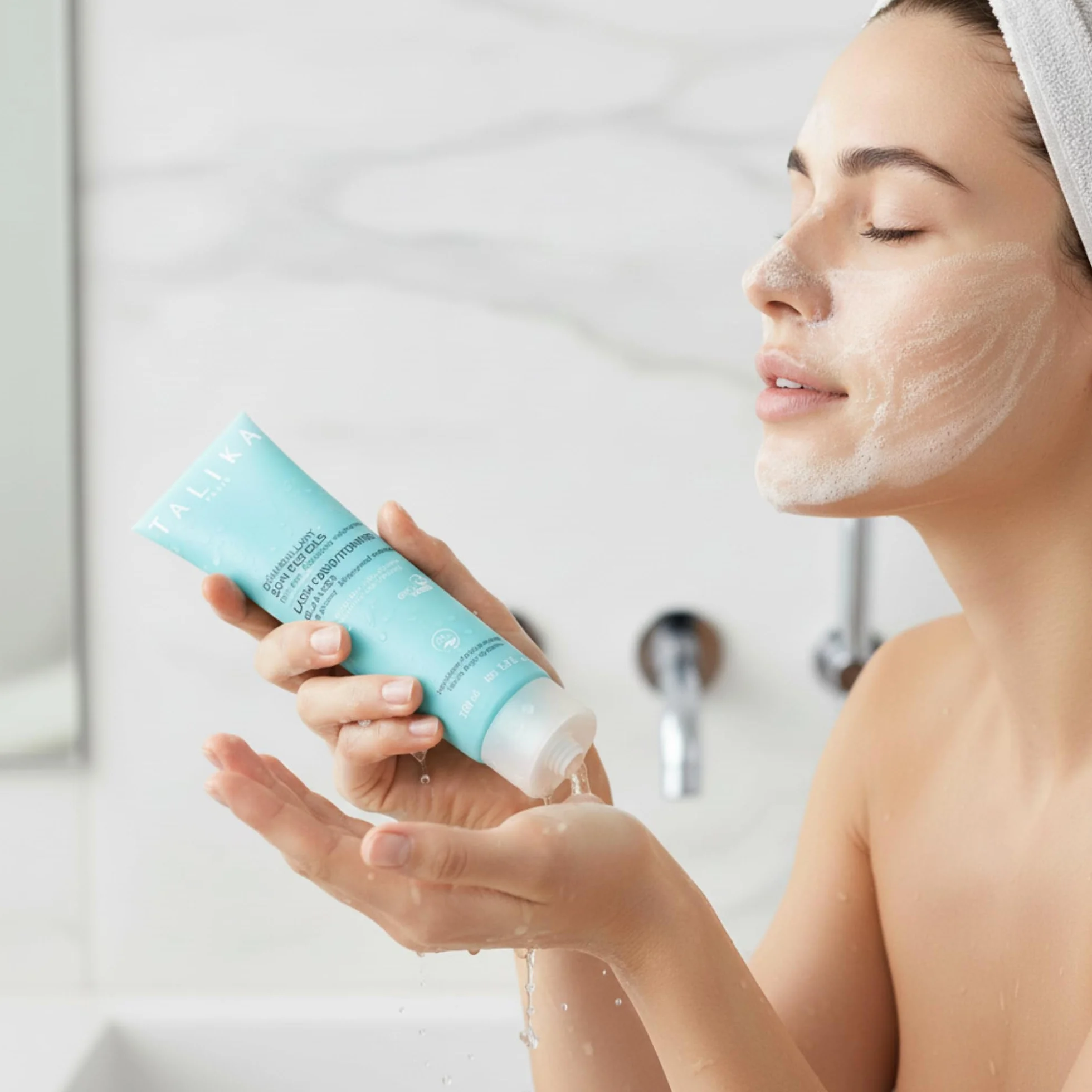Talika Gel démaquillant sans rinçage pour yeux sensibles et cils fragiles, non gras, waterproof