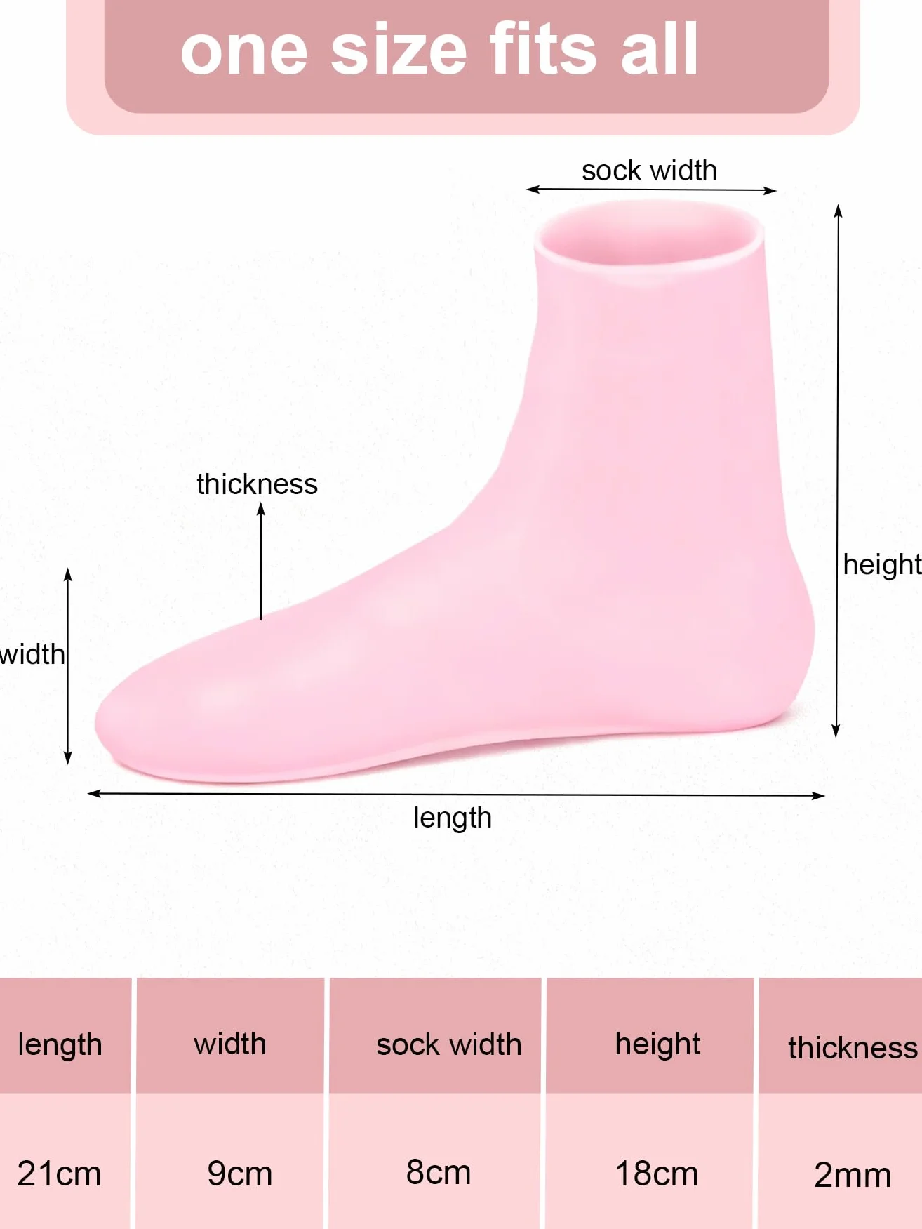 Chaussettes Hydratantes Pieds Secs Antidérapant Silicone Réutilisables 36-44