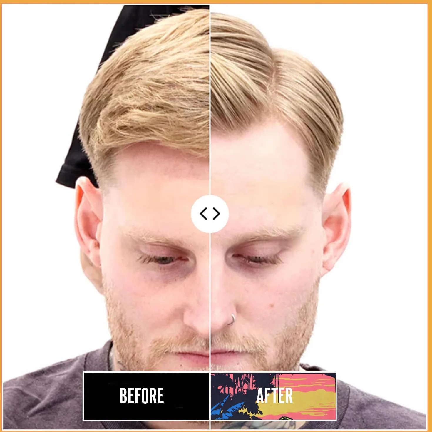 Uppercut Deluxe Pommade mate - Pommade capillaire exclusive Blacklight 100 g, parfum Highland avec finition mate et dégradé orange. Boîte cadeau, coiffure longue durée pour homme.