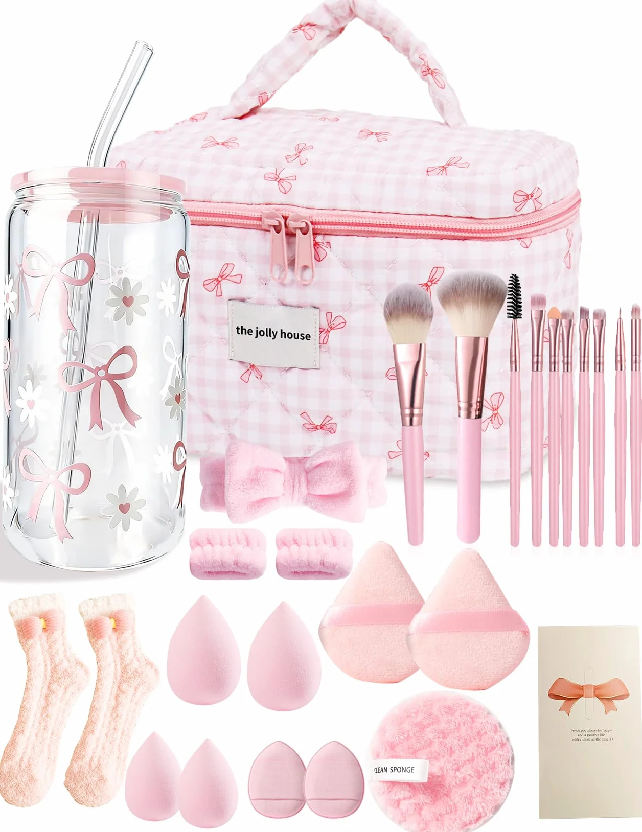 Cadeaux pour Filles 9 10 11 12 13 14 15 16 17 18 Ans, Idées Cadeaux Ensemble Cadeau, Cadeau Fille 9 à 18 Ans, Anniversaire Cadeaux de Saint-Valentin Tasses en Verre de Fille avec Paille et Couvercle