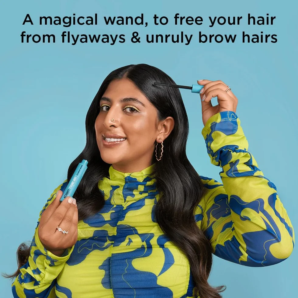 Noughty 97% Frizz Natural Frizz Magic Strands Away Flyaway Wand, Contrôle les cheveux et les sourcils crépus, Finition lisse et non grasse, à l’huile de marula et à l’huile de noix de coco 12ml