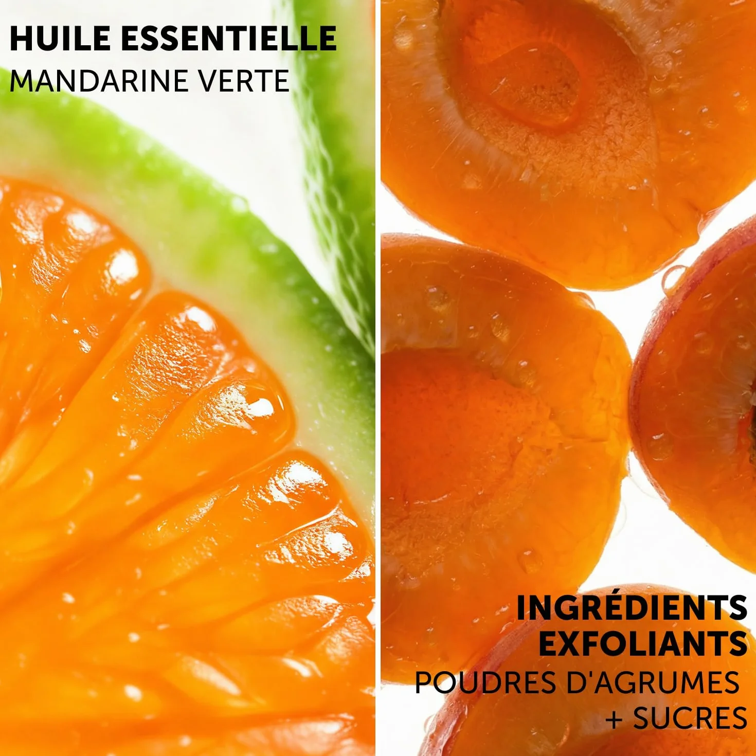 Decléor Masque Gommage Mandarine Verte pour l’Éclat, Masque Exfoliant Visage 2-en-1 avec Noyaux d’Abricot pour Lisser le Grain de Peau et Raviver l’Éclat