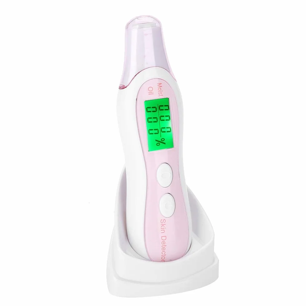 Analyseur d'humidité de la Peau, Testeur de Peau Portable et élégant, Testeur d'humidité, Détecteur de Moniteur de Peau, Analyseur de Teneur en Huile de la Peau, Outil de Soins