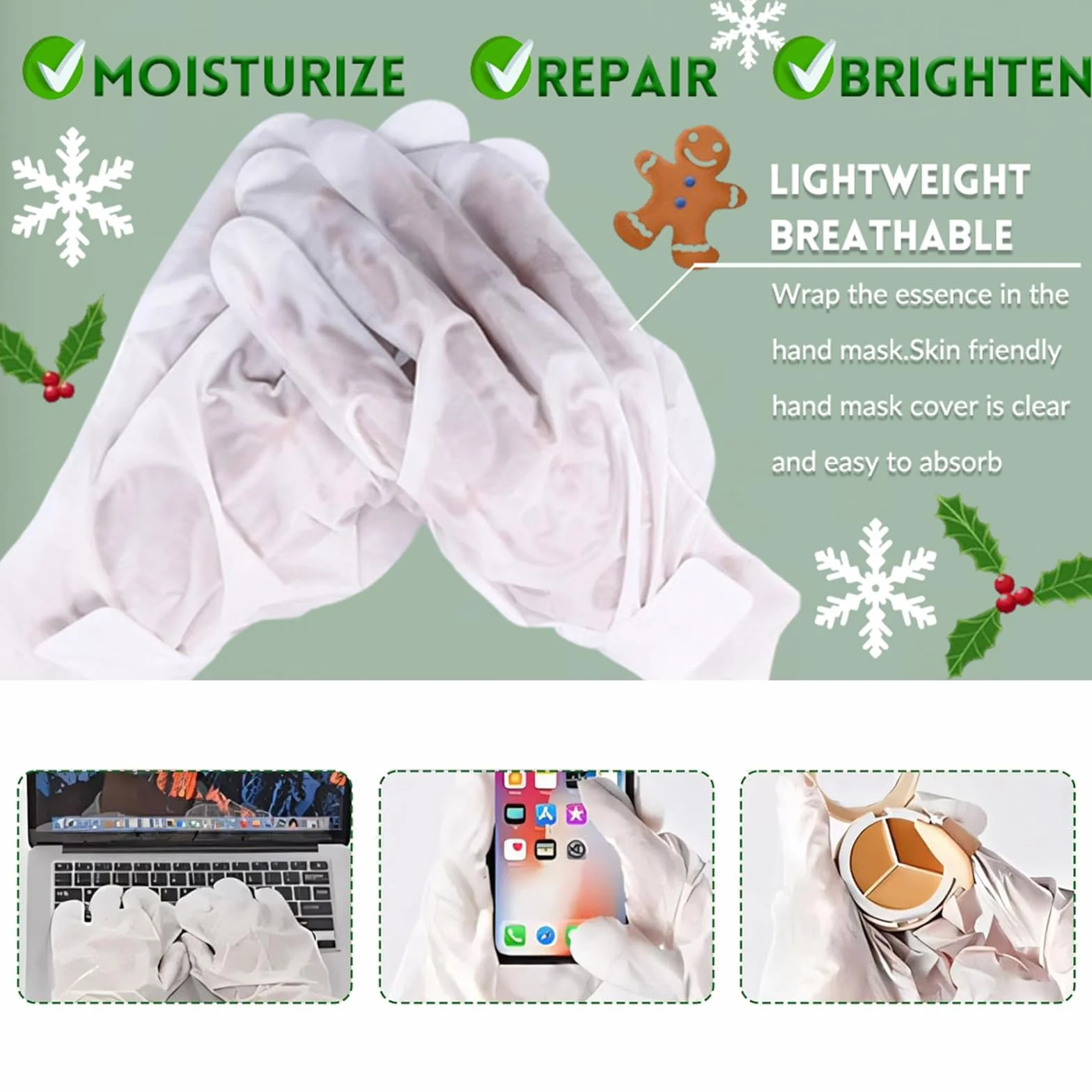 Masque Hydratant pour les Pieds et les Mains, Soin Exfoliant