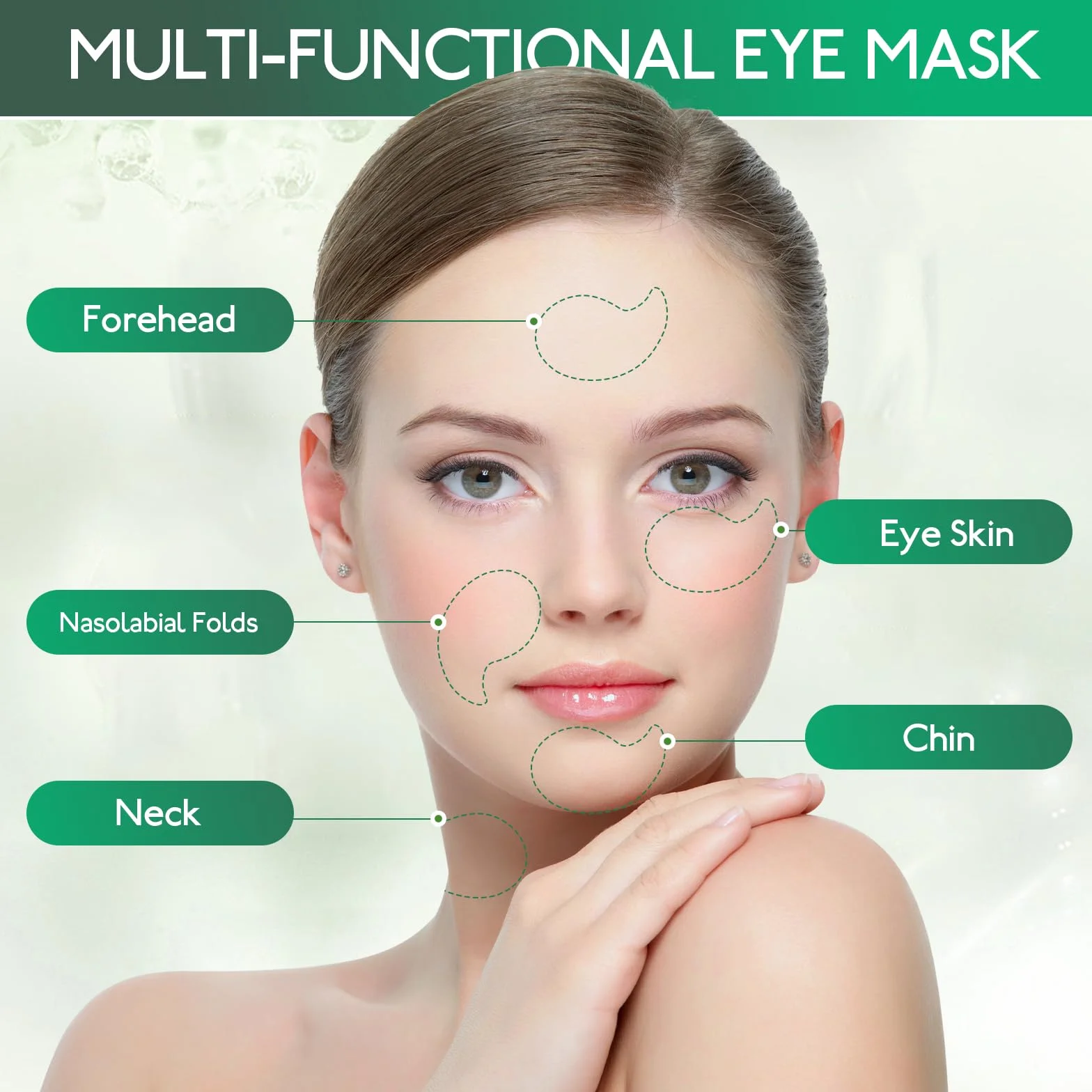 Masque Yeux Aloe Vera 60 Pièces Anti Cernes Poches Soin Nourrissant Contour