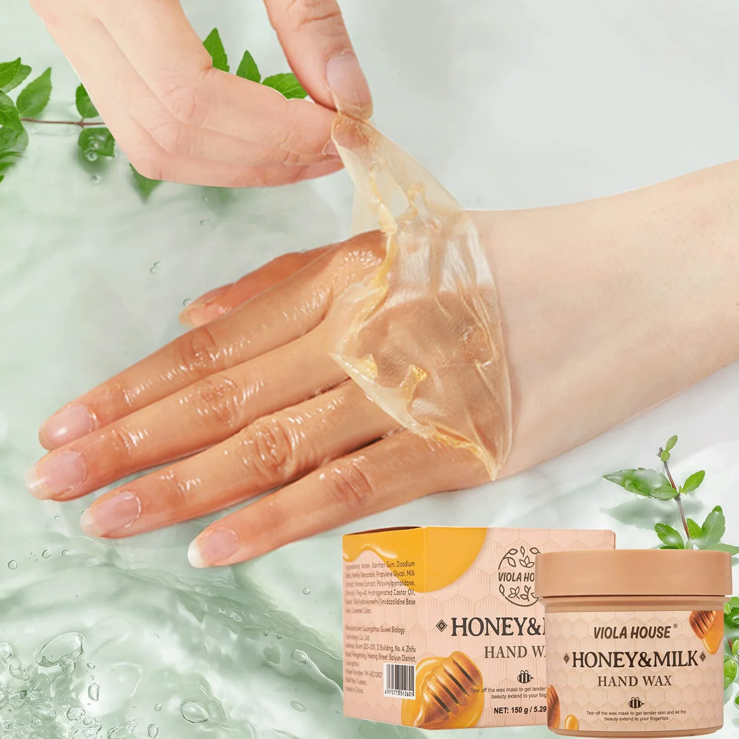 VIOLA HOUSE Masque Pour Les Mains Exfoliant Hydratant 150g Miel Et Lait