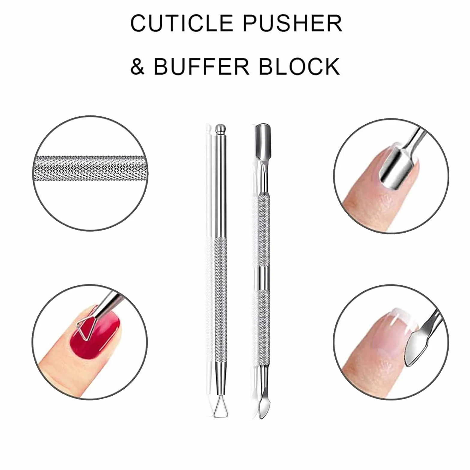 10 Pièces Dissolvant Clips à Ongles en Acrylique Kit Manucure avec 2 Coupe Cuticules
