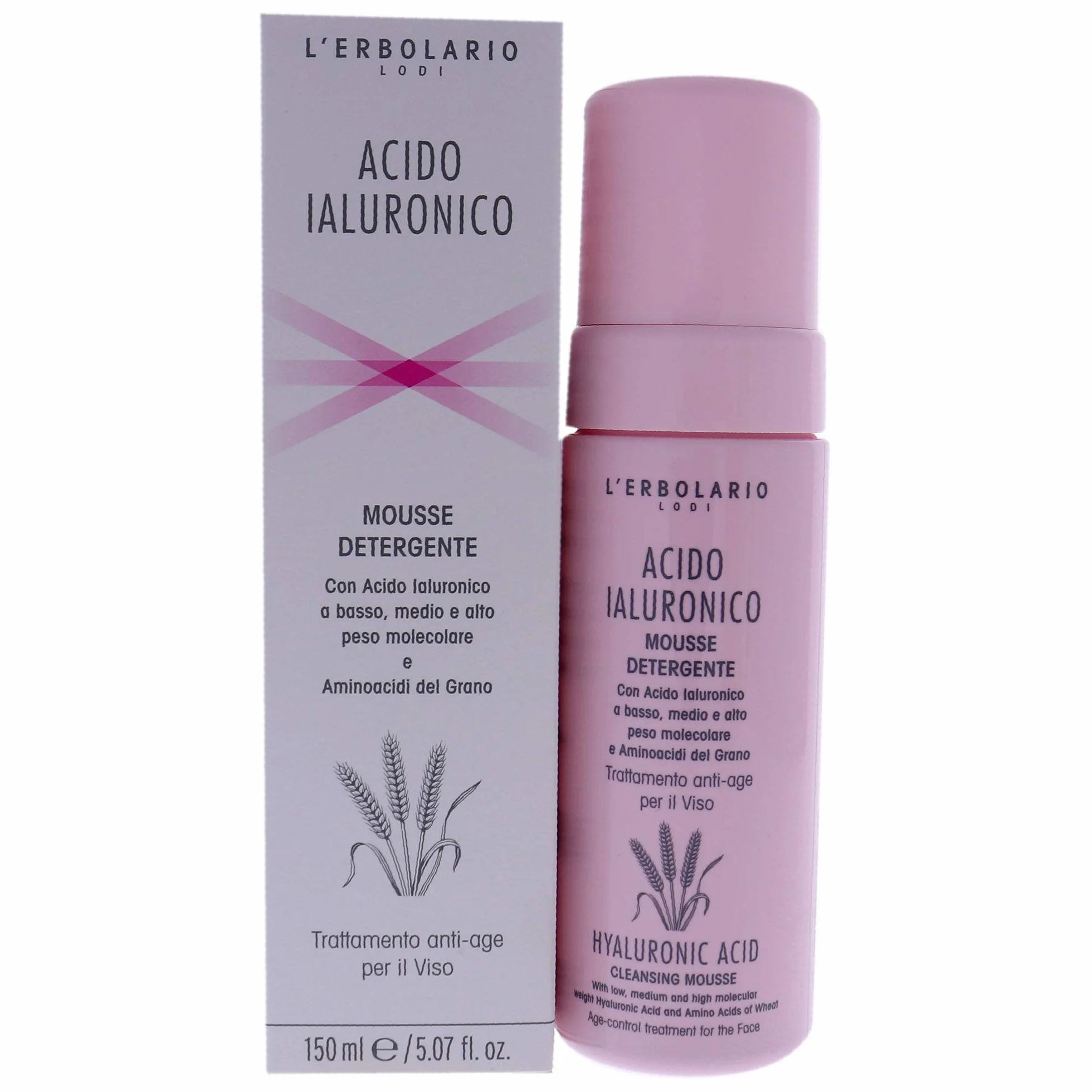 L 'erbolario Acide Hyaluronique Nettoyage Mousse, 1er Pack (1 x 150 ml)