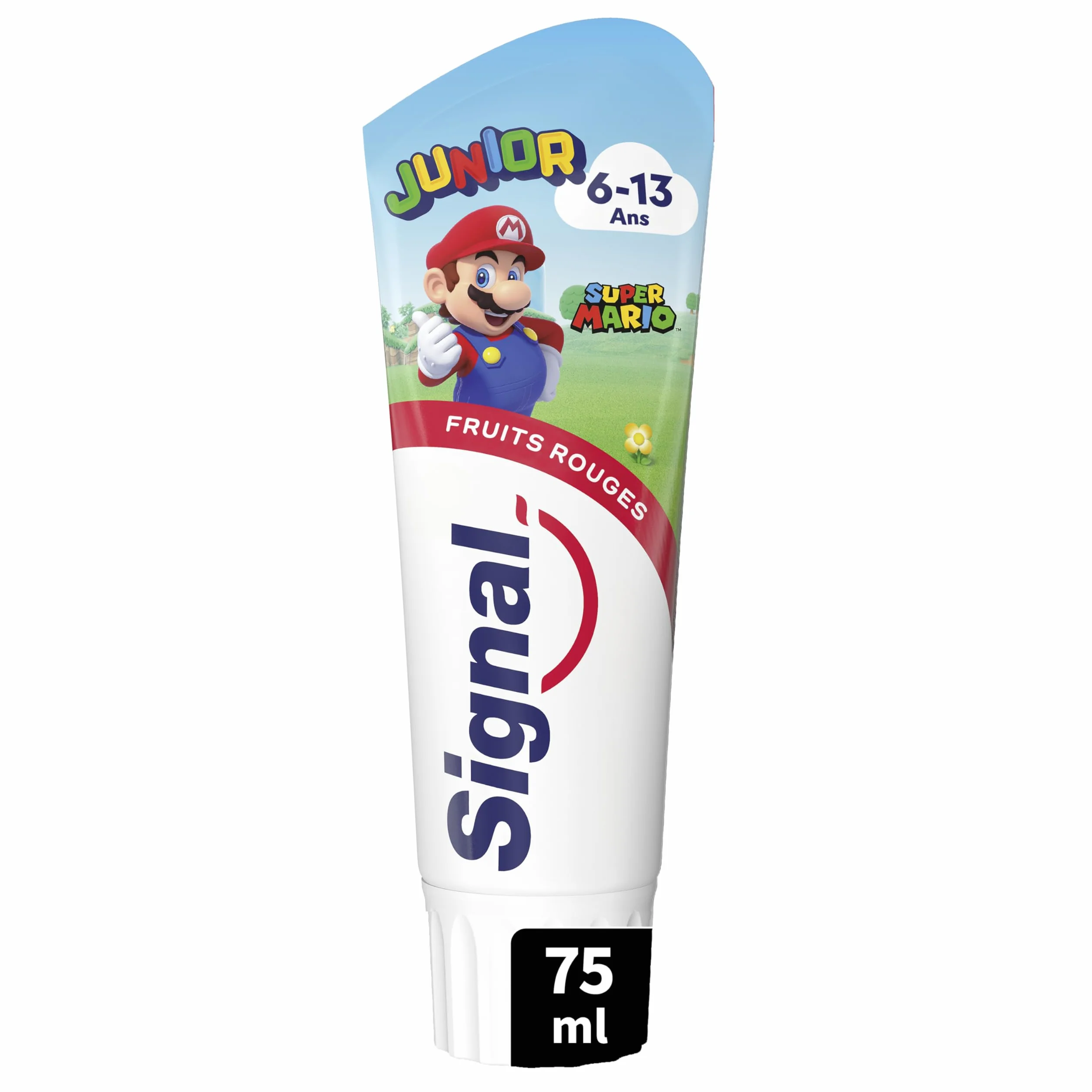 Signal Dentifrice Enfant Super Mario Fruits Rouges 6-13 ans 2x75ml
