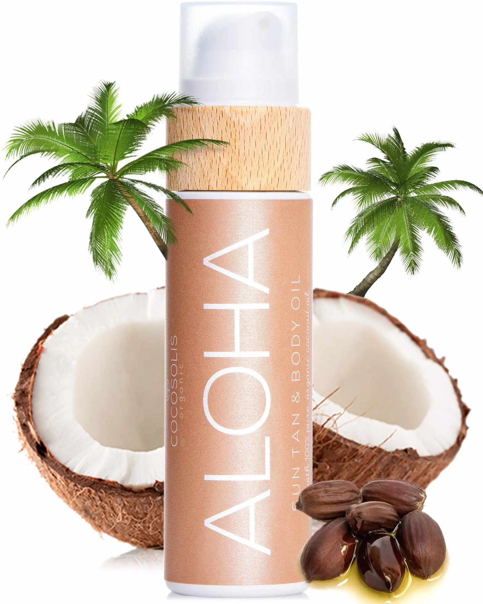 COCOSOLIS ALOHA accélérateur de bronzage huile bronzante bio noix de coco 110 ml