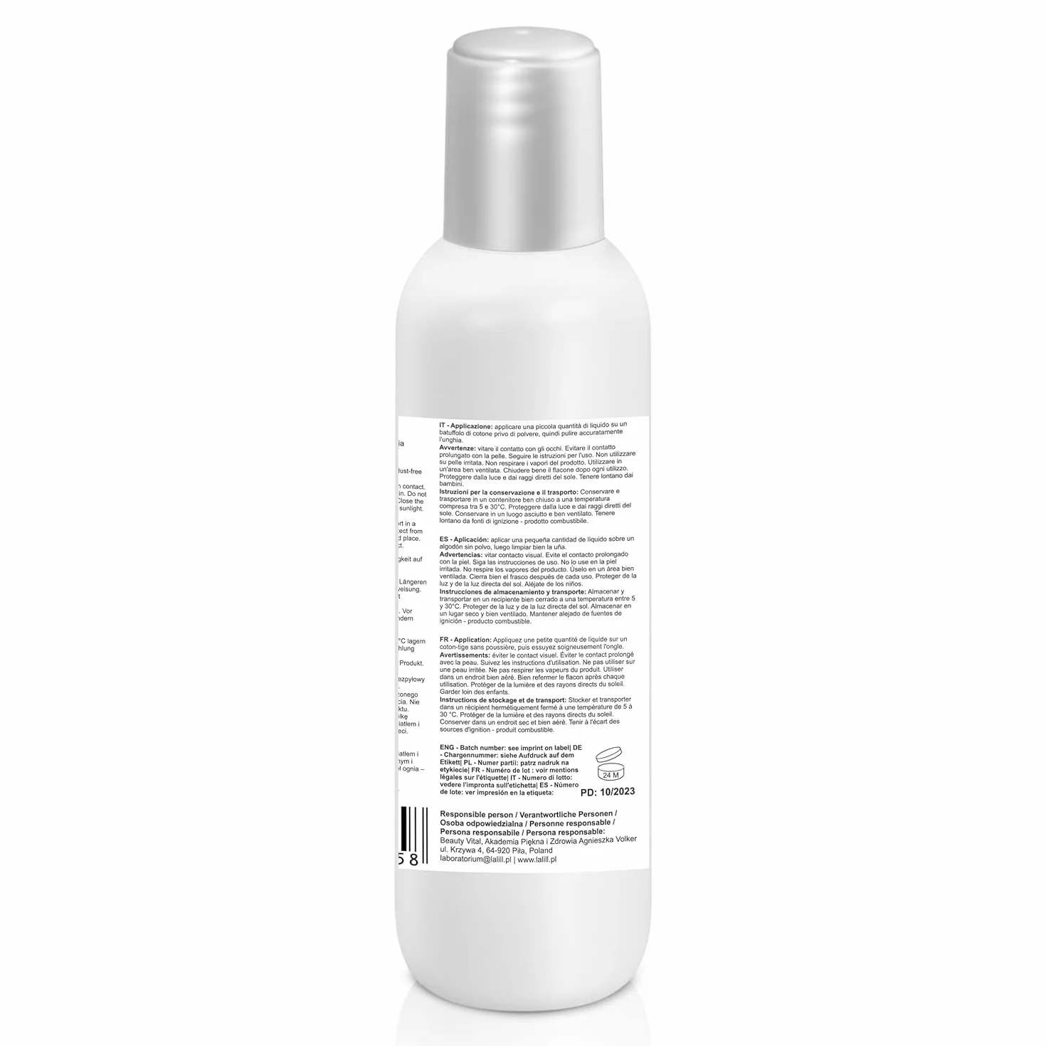 Set Cleaner Ongles Dégraissant 100 ml + Dissolvant à L'acétone 100 ml - Gel Polish Remover - Acétone UV