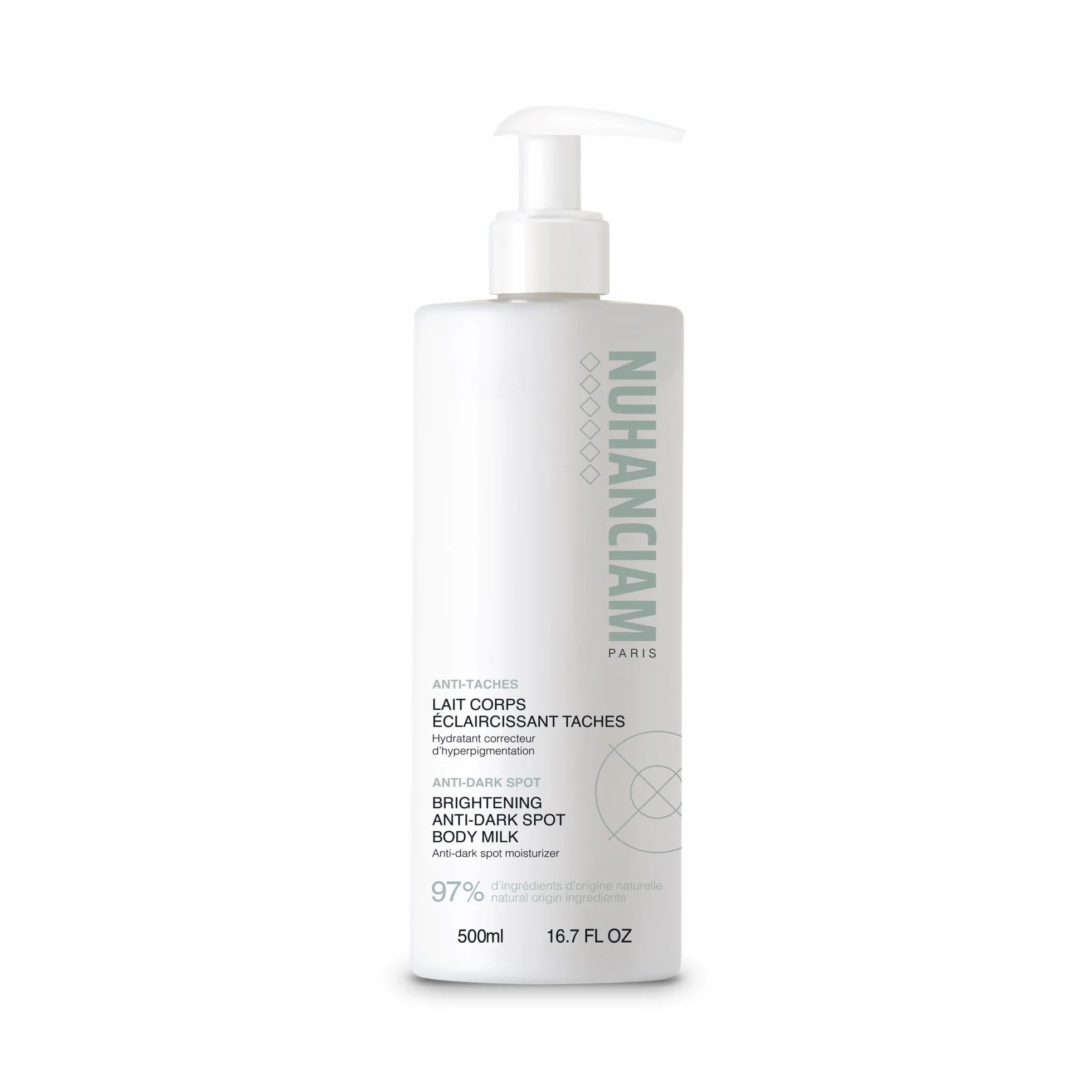 NUHANCIAM Lait Corps Éclaircissant Anti-Taches Hydratant – 500 ml