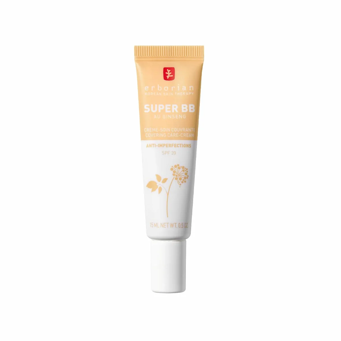 Erborian Super BB Crème au Ginseng Soin du Visage Teinté Haute Couvrance SPF 20 Cosmétique Coréen