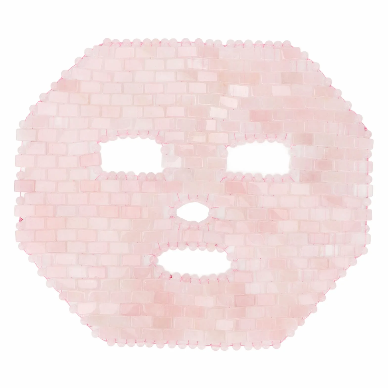 Couverture Faciale Jadestone, Masque pour les Yeux Anti-âge, Soulagement du Stress, pour Yeux Gonflés, Cernes, Soins du Visage (Quartz rose)