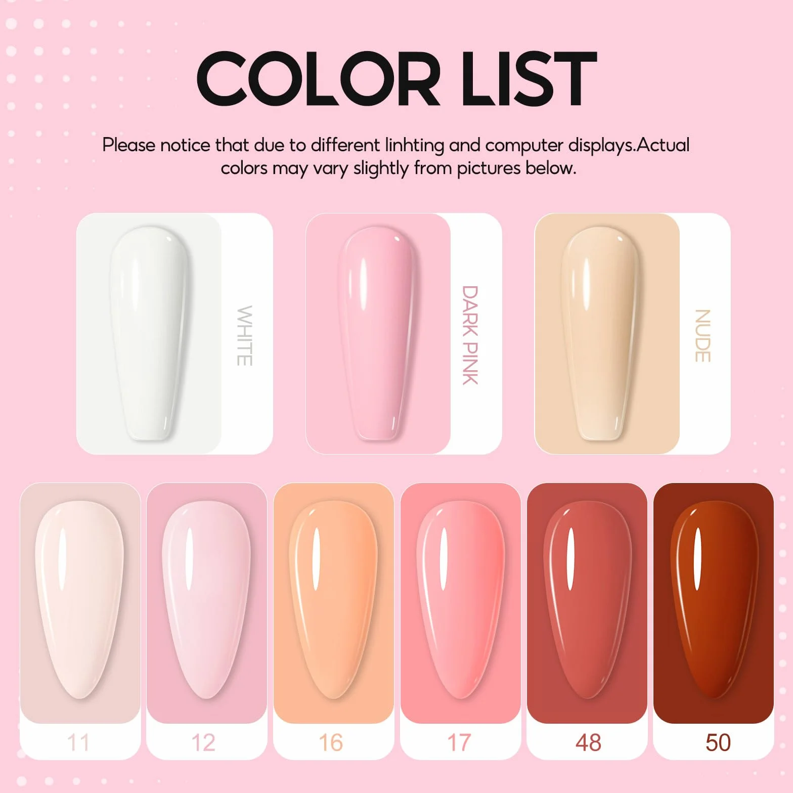 COSCELIA Kit Acrylique Ongles,3 Couleurs Nude Blanc Rose Poudre Acrylique pour Ongles 6 Couleurs Kit Faux Ongles Gel U V Complet avec Kit Lampe Vernis Semi Permanent Base Top Coat pour Débutants