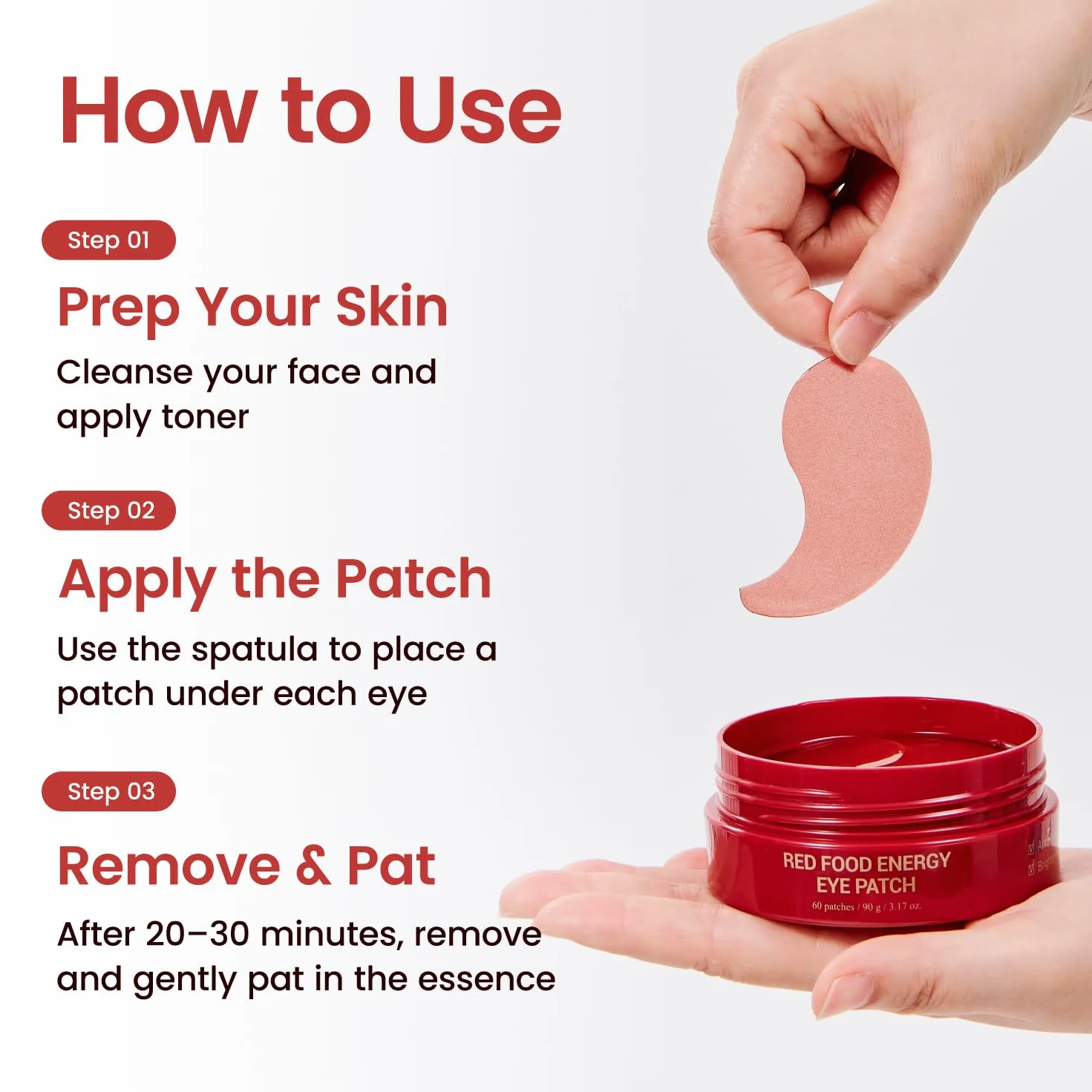 YADAH Patch Yeux Red Food Energy Eye Patches
