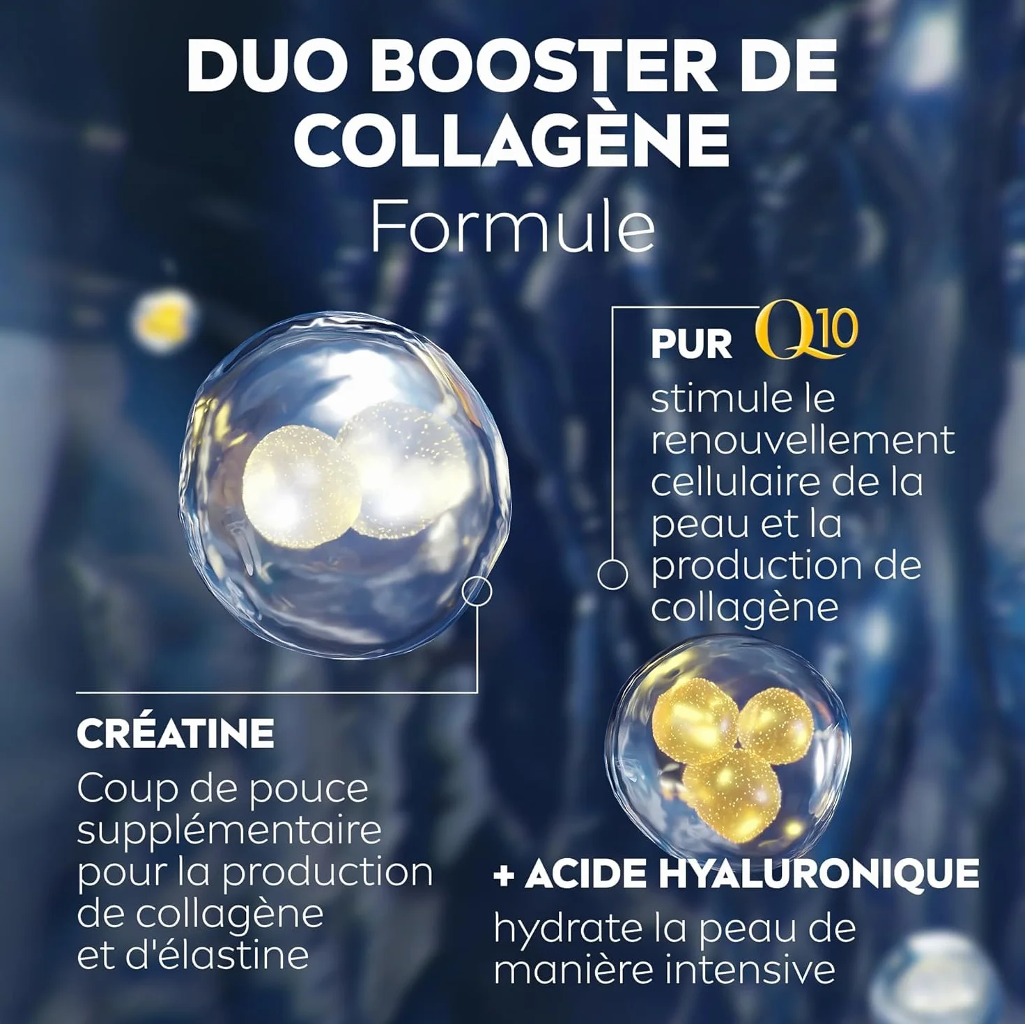 NIVEA Coffret Visage Q10 Power Anti-Rides Crème Jour FPS15 Crème Nuit Raffermissante Acide Hyaluronique 2x50ml