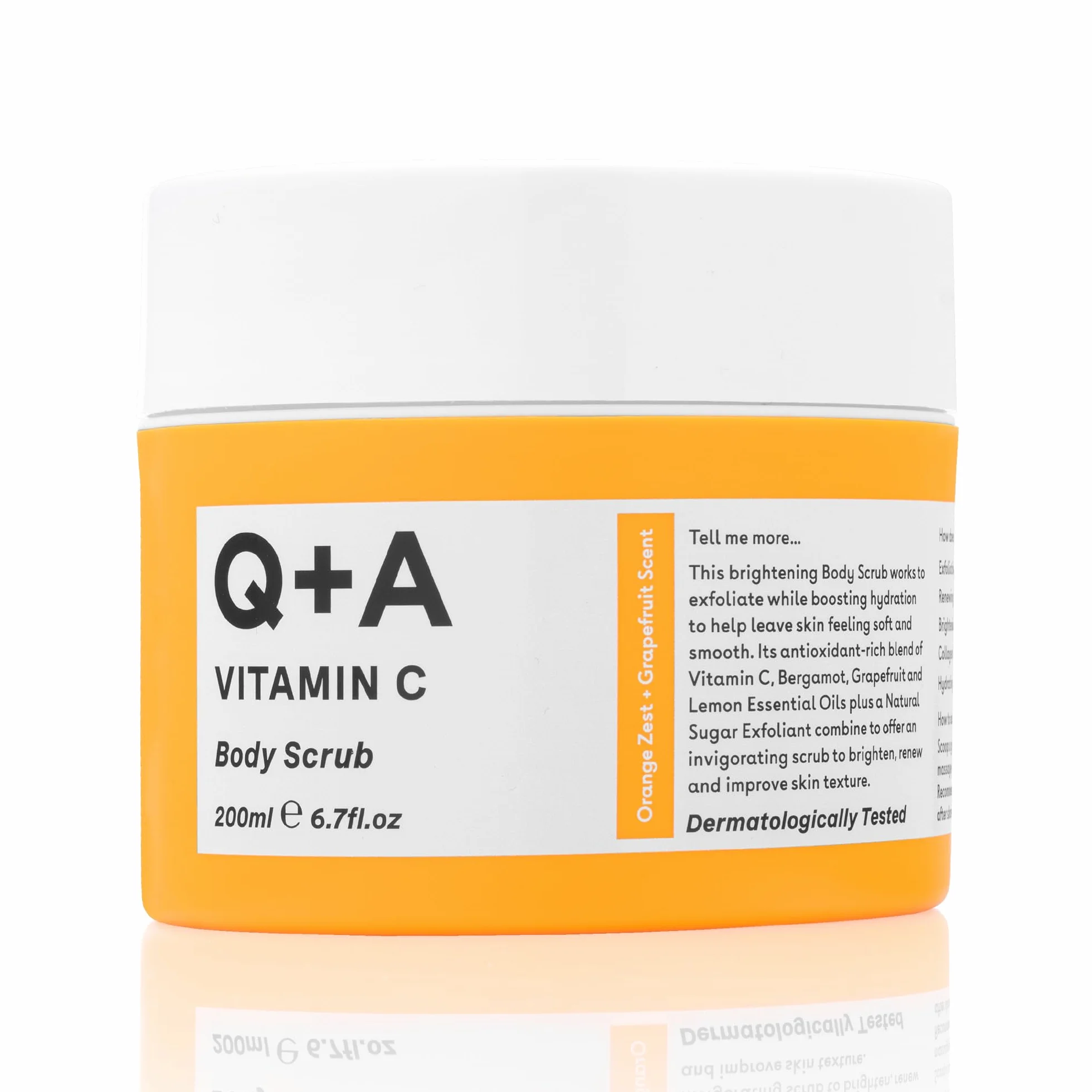 Gommage corporel à la vitamine C exfoliant éclaircissant hydratant au sucre 200 ml