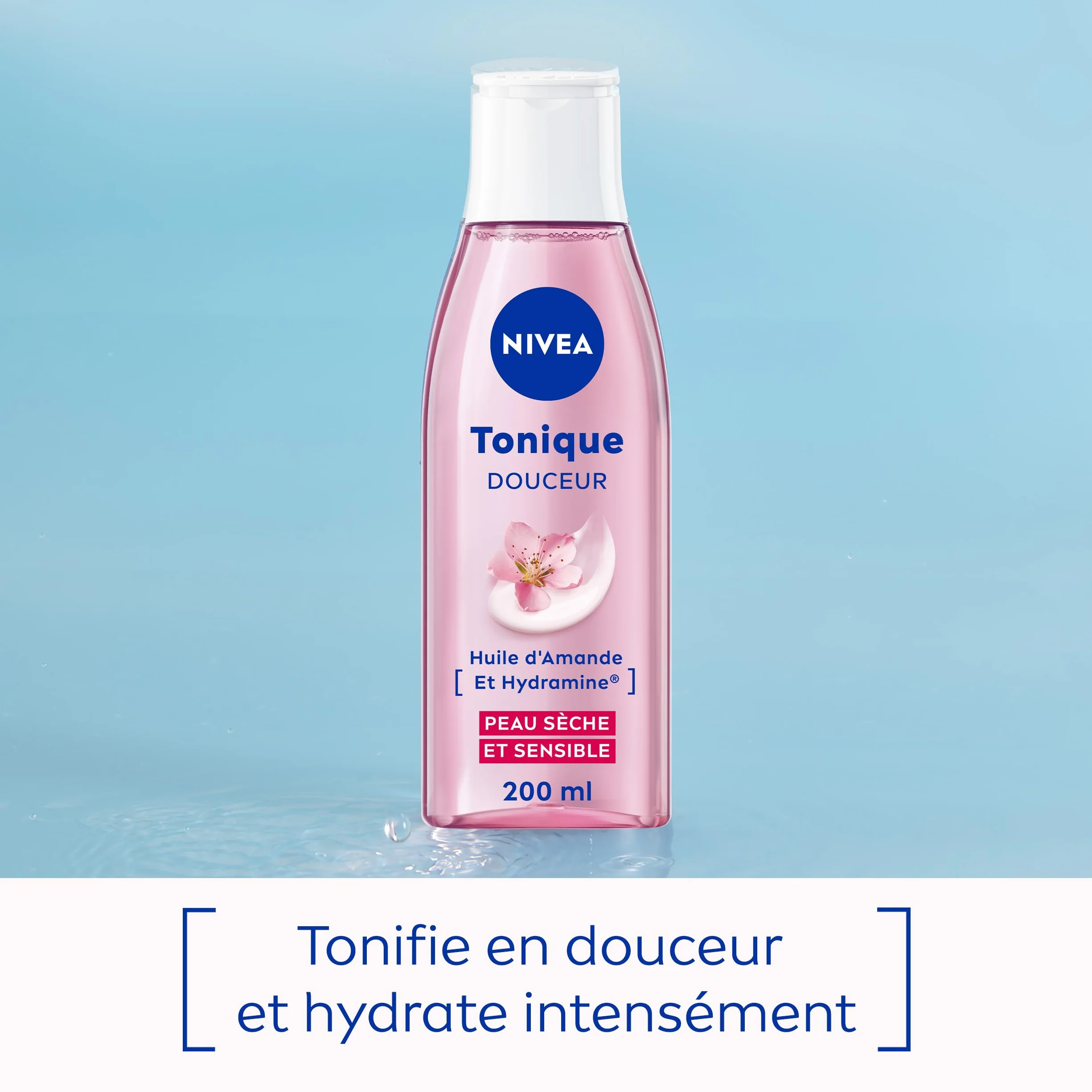 NIVEA Tonique Douceur Nettoyant Visage Peaux Sèches Sensibles 200 ml