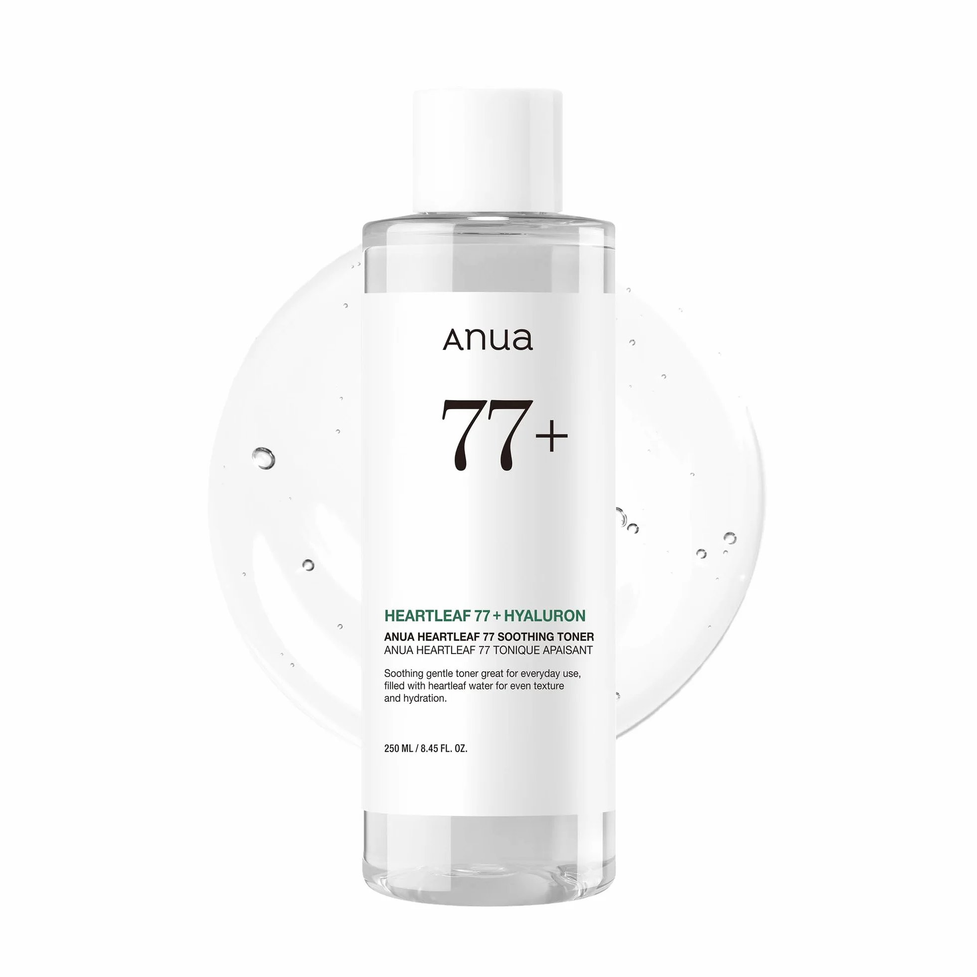 Anua Heartleaf 77% Toner Visage Lotion Tonique Apaisante Hydratante Peau Sensible Rougeurs Barrière Cutanée Skincare Coréenne 250ml