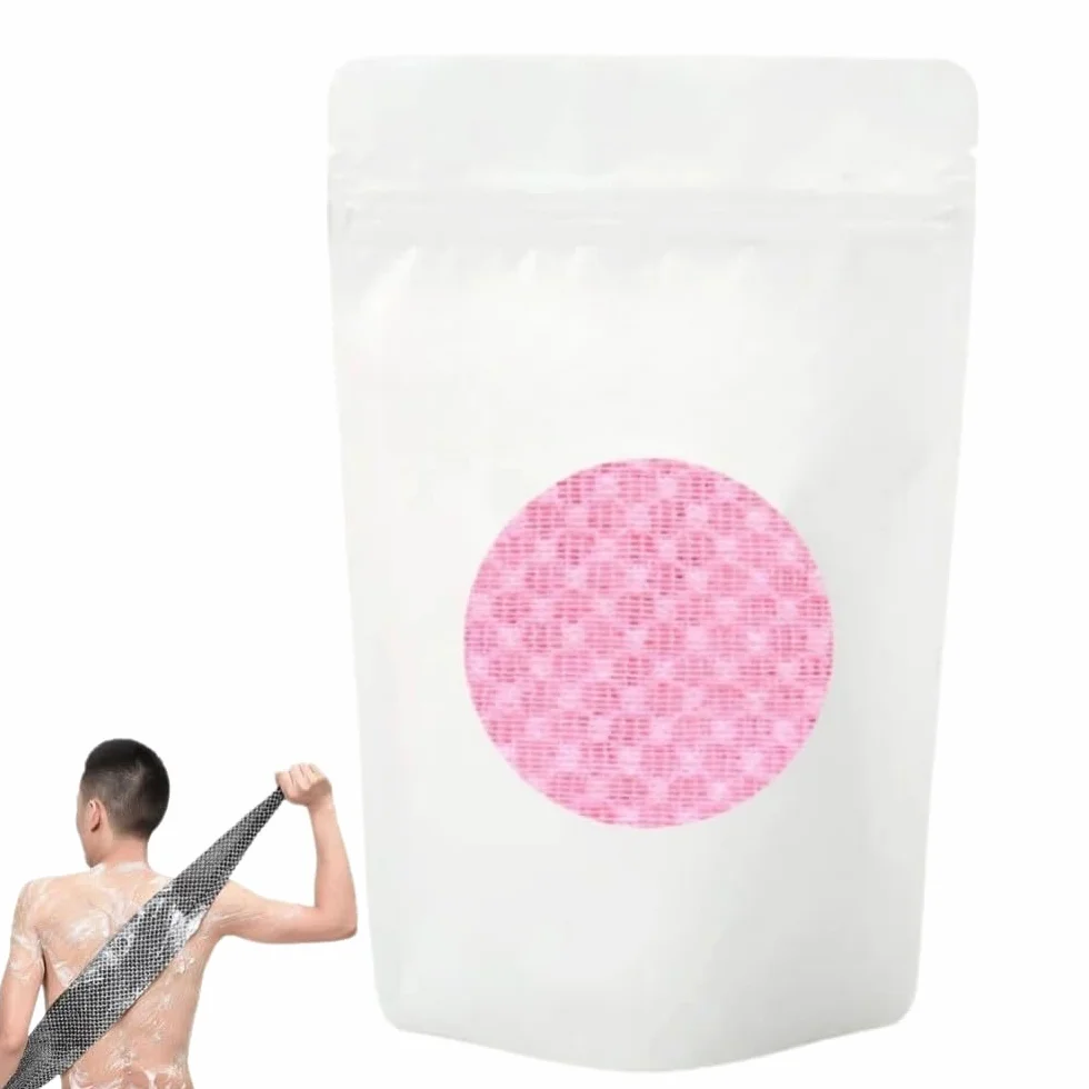 Serviette de douche exfoliante antibactérienne - Inovia, Doux et confortable, Durable - Pour Hommes and Femmes