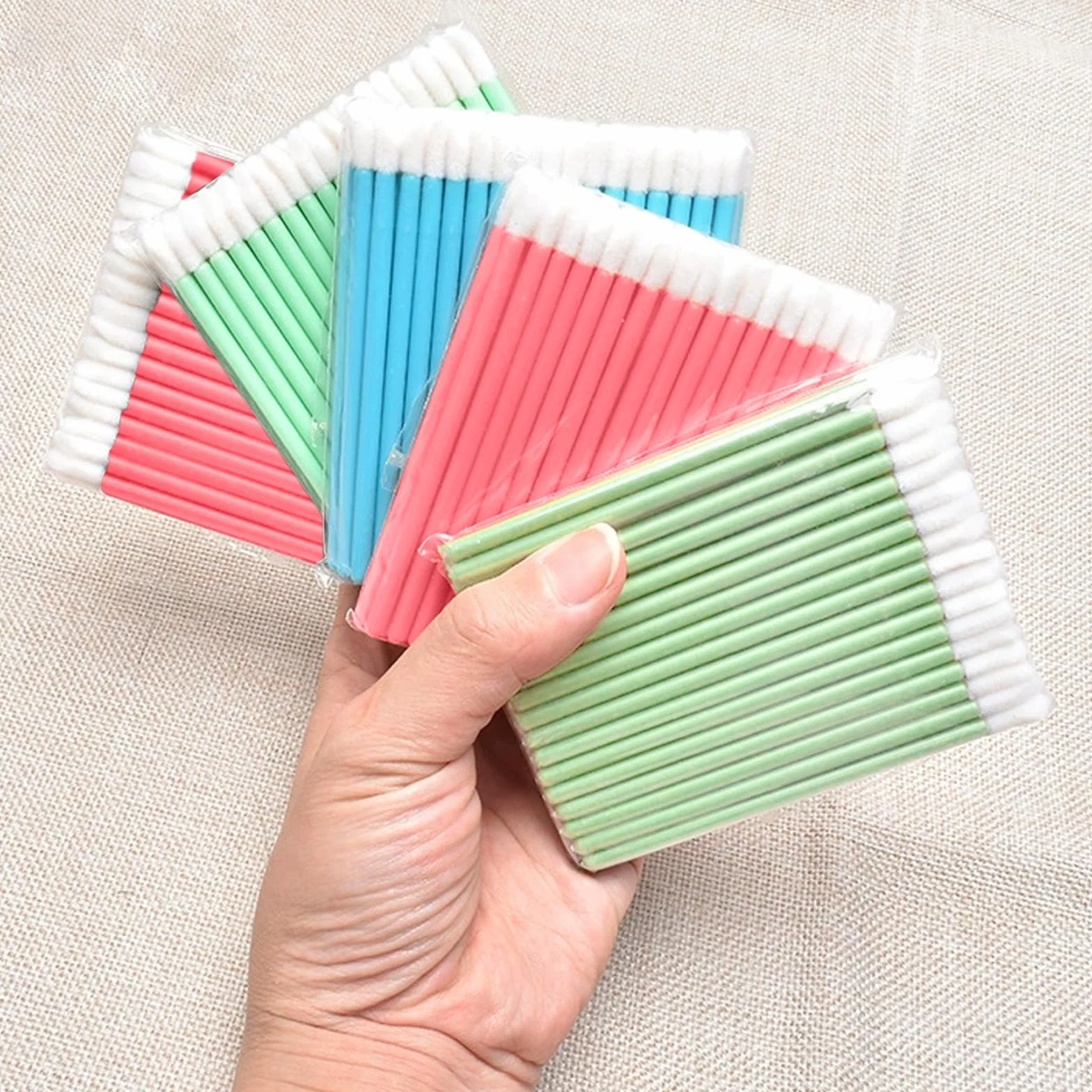 Bâtonnets Jetables Pinceaux à Lèvres Lot de 50 CSB-Pink