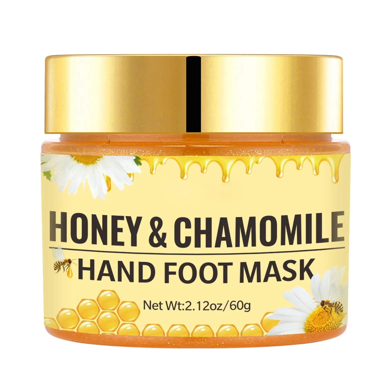 Masque mains et pieds miel camomille soin hydratant exfoliant durable
