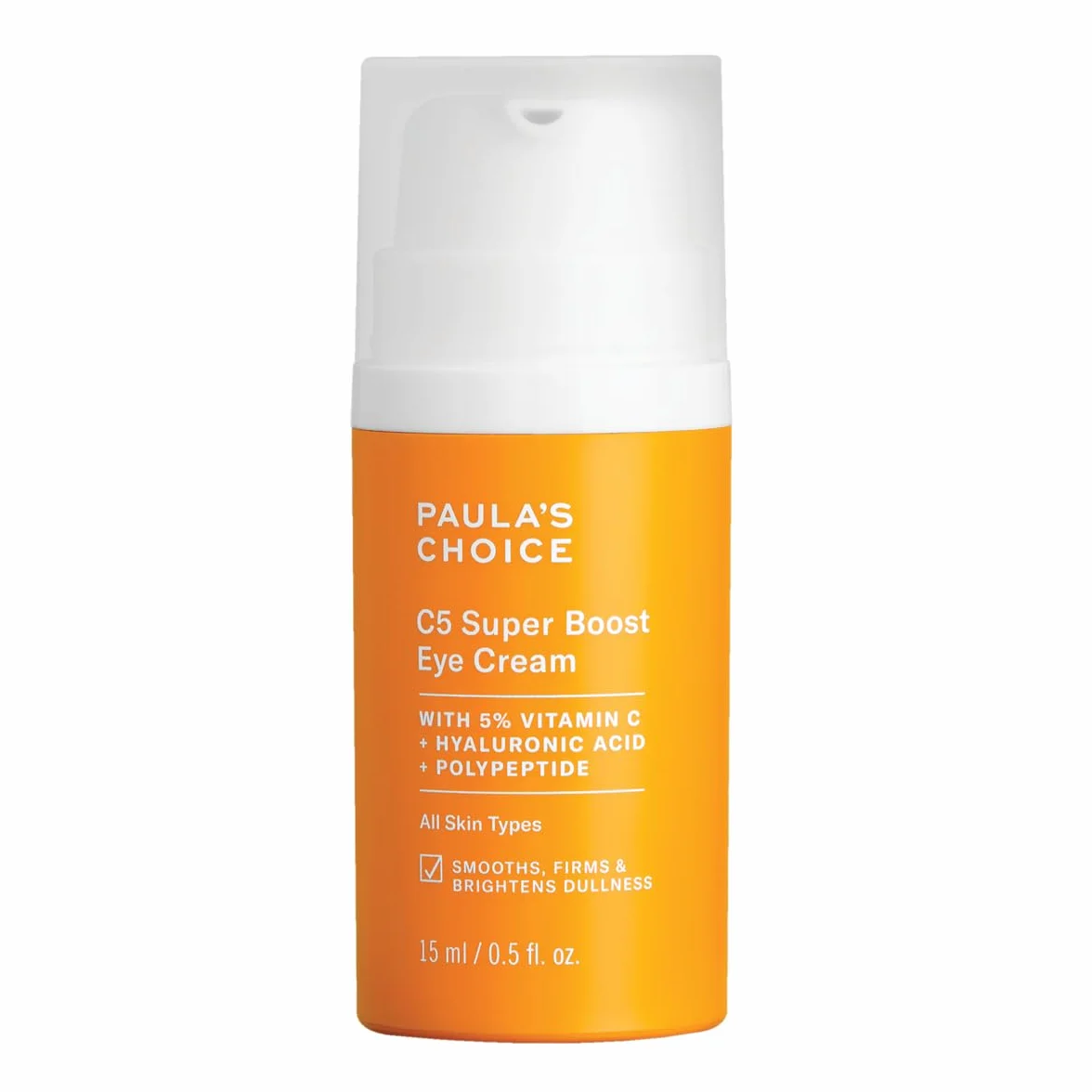 Paula's Choice Crème Contour Yeux C5 Super Boost, Vitamine C, 15 ml | Traitement des Yeux - Vitamine C - Illumine la Peau - Ciblez les Taches Brunes & Ridules - Cibles Cernes Sous les Yeux