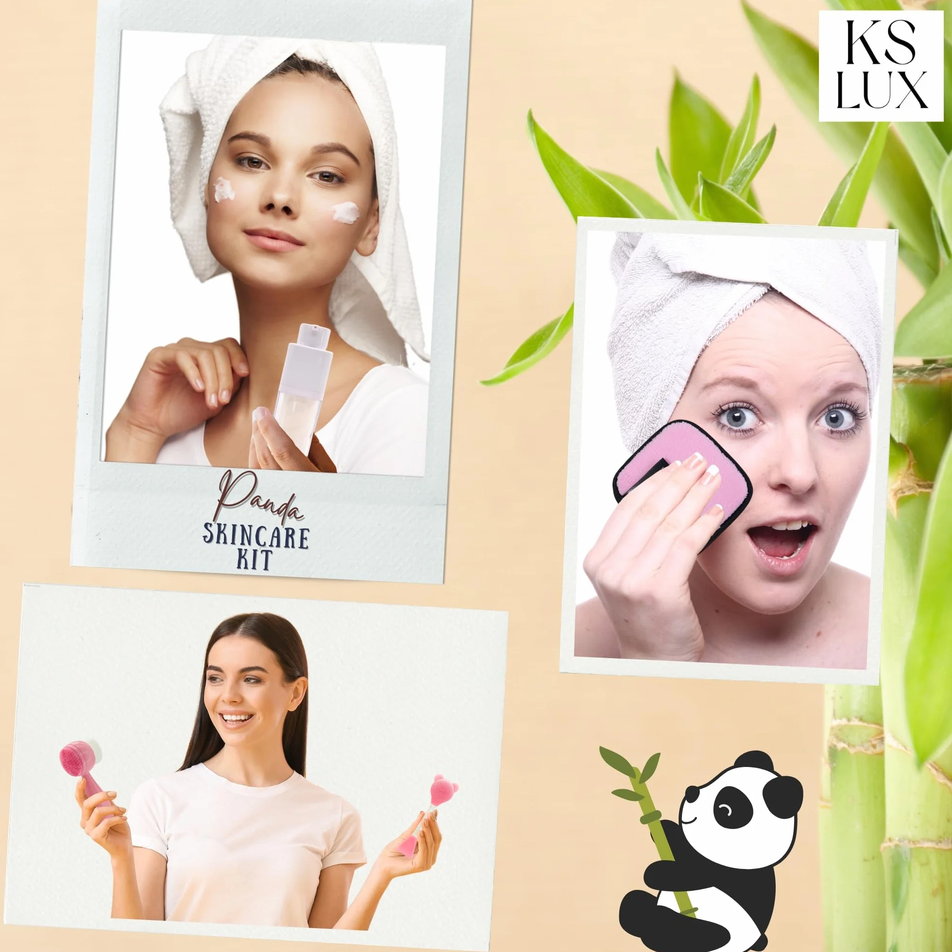 Coffret beauté skincare enfant 10 ans avec brosse nettoyante visage et bandeau cheveux