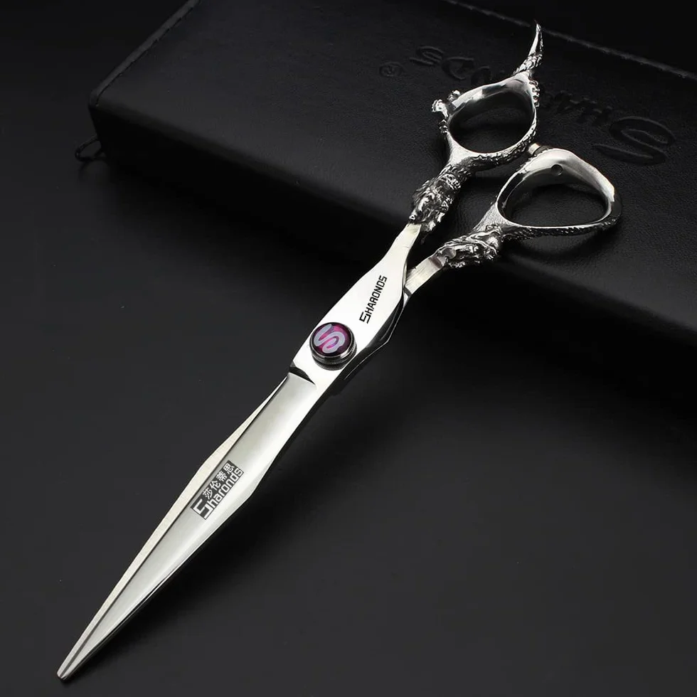 Japan 440C Lot de 2 ciseaux de coiffure professionnels 15,2 cm