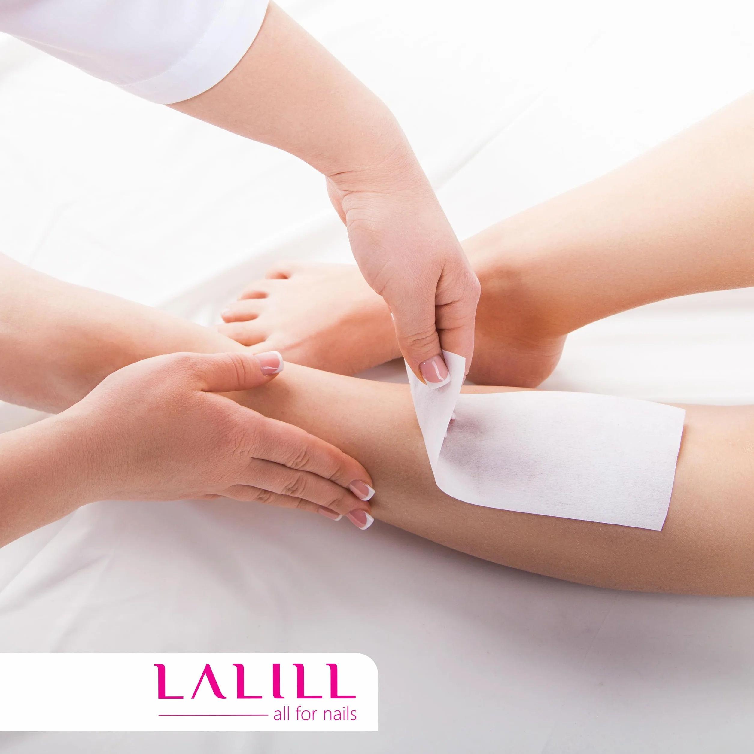 LALILL Bande de Cire Epilation 100 Pièces - Visage, Corps, Maillot - Bandes Non Tissées pour Cire Chaude, Épilation à Froid