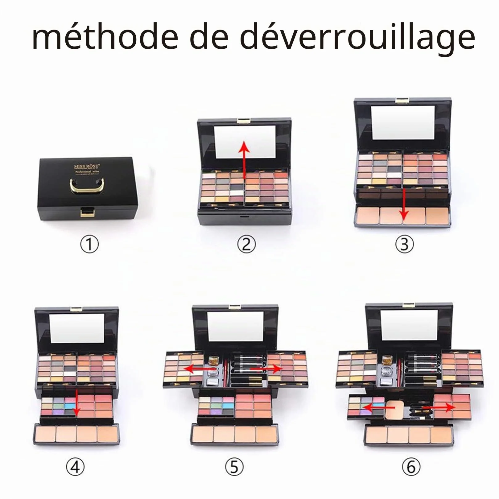 FantasyDay Calendrier de l'Avent 2025 Beauté Femmes, Coffret Maquillage avec Ombres Paupière, Rouge à Lèvre, Pinceaux