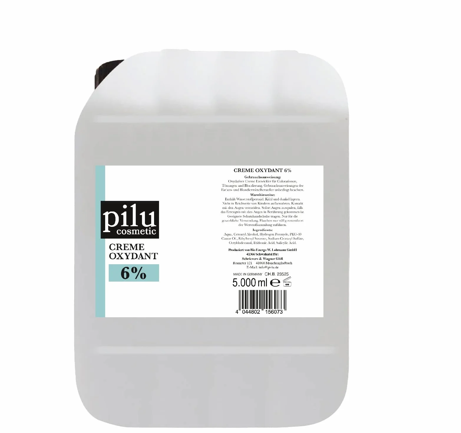 Crème Oxydant 5000 ml 6 % développeur I Peroxyde d'hydrogène pour coloration des cheveux, coloration, décoloration et matification I Cream Developer