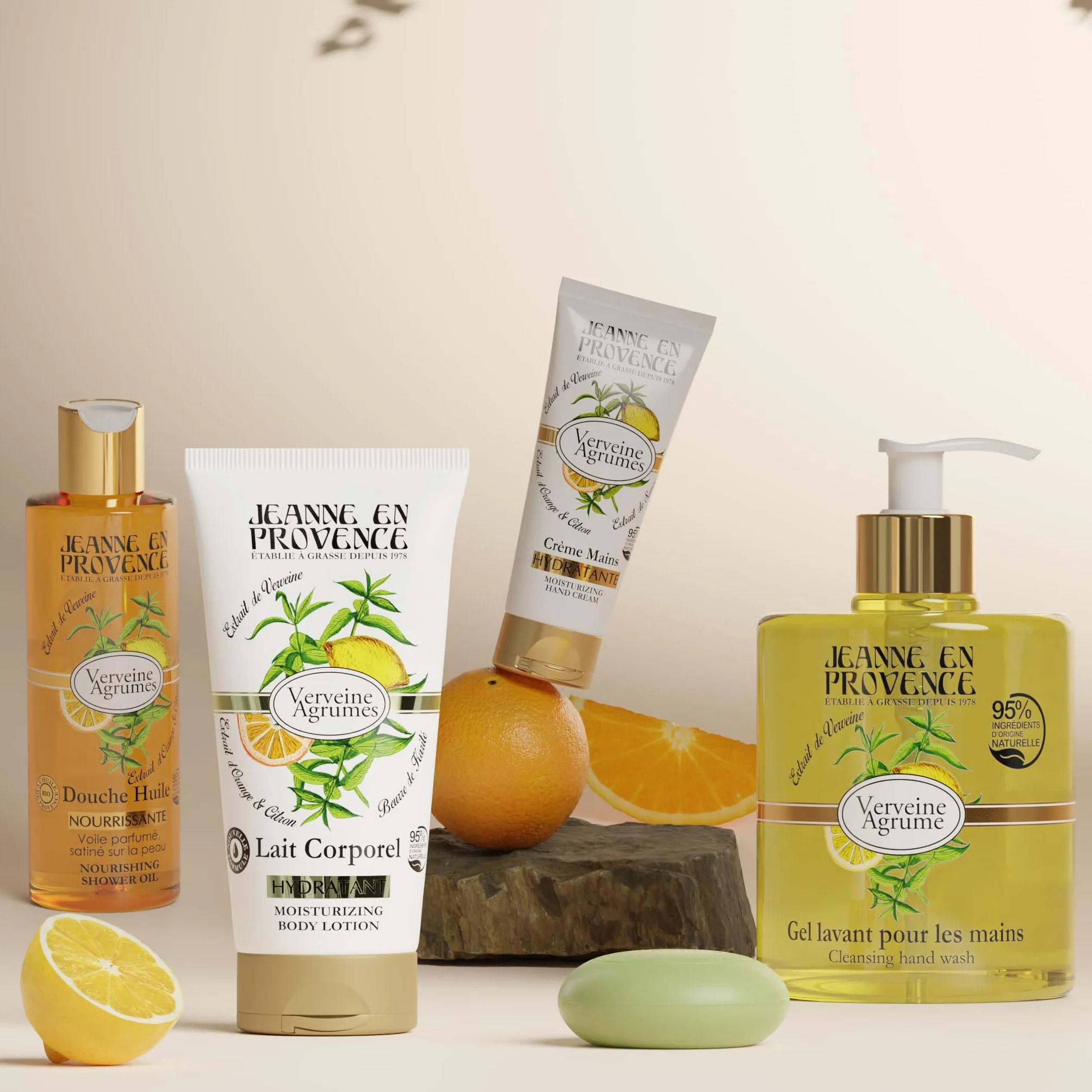 JEANNE EN PROVENCE Crèmes pour les mains Verveine Agrumes 75 ml Peaux Sèches