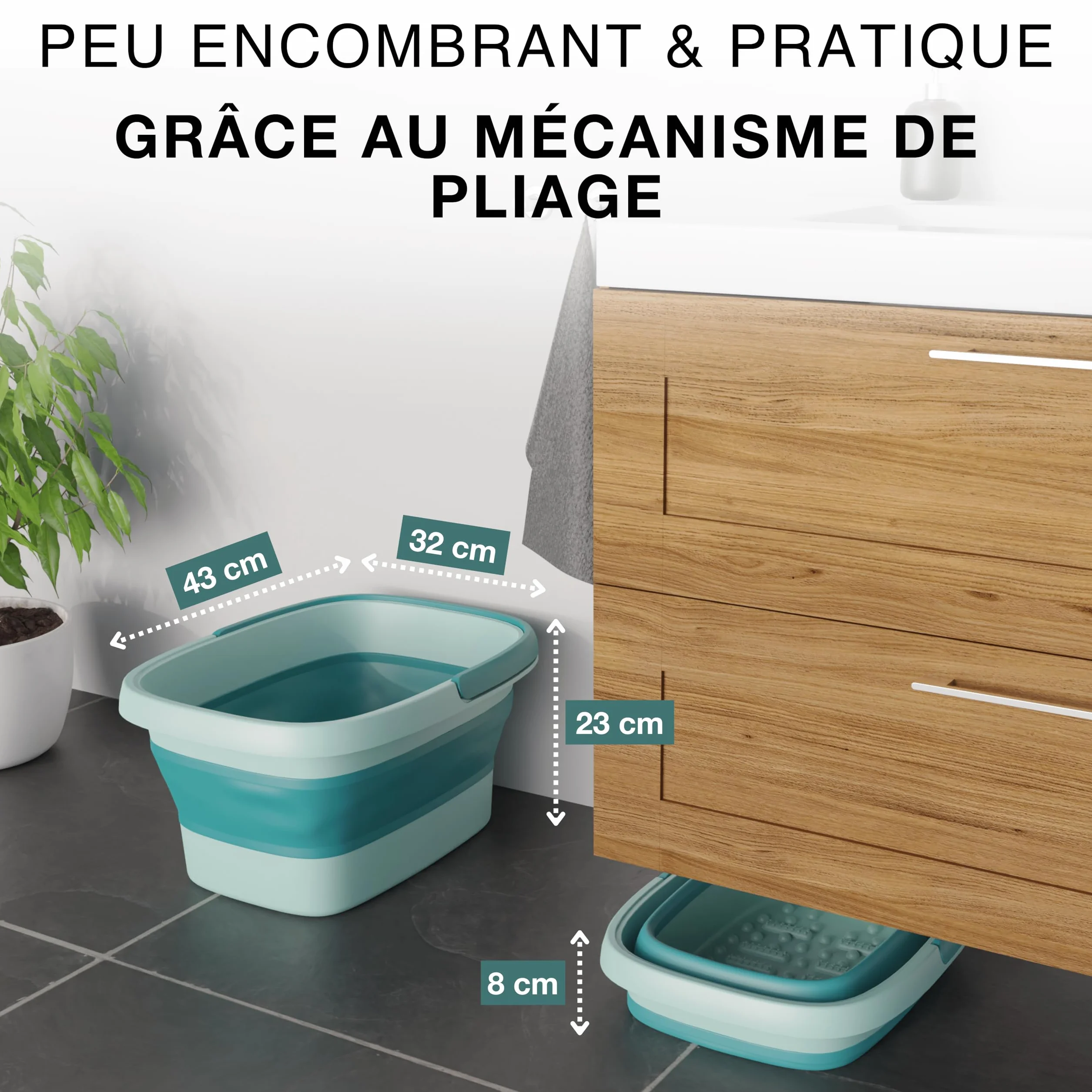 Oasis de pieds l'original Bain de pieds avec picots de massage