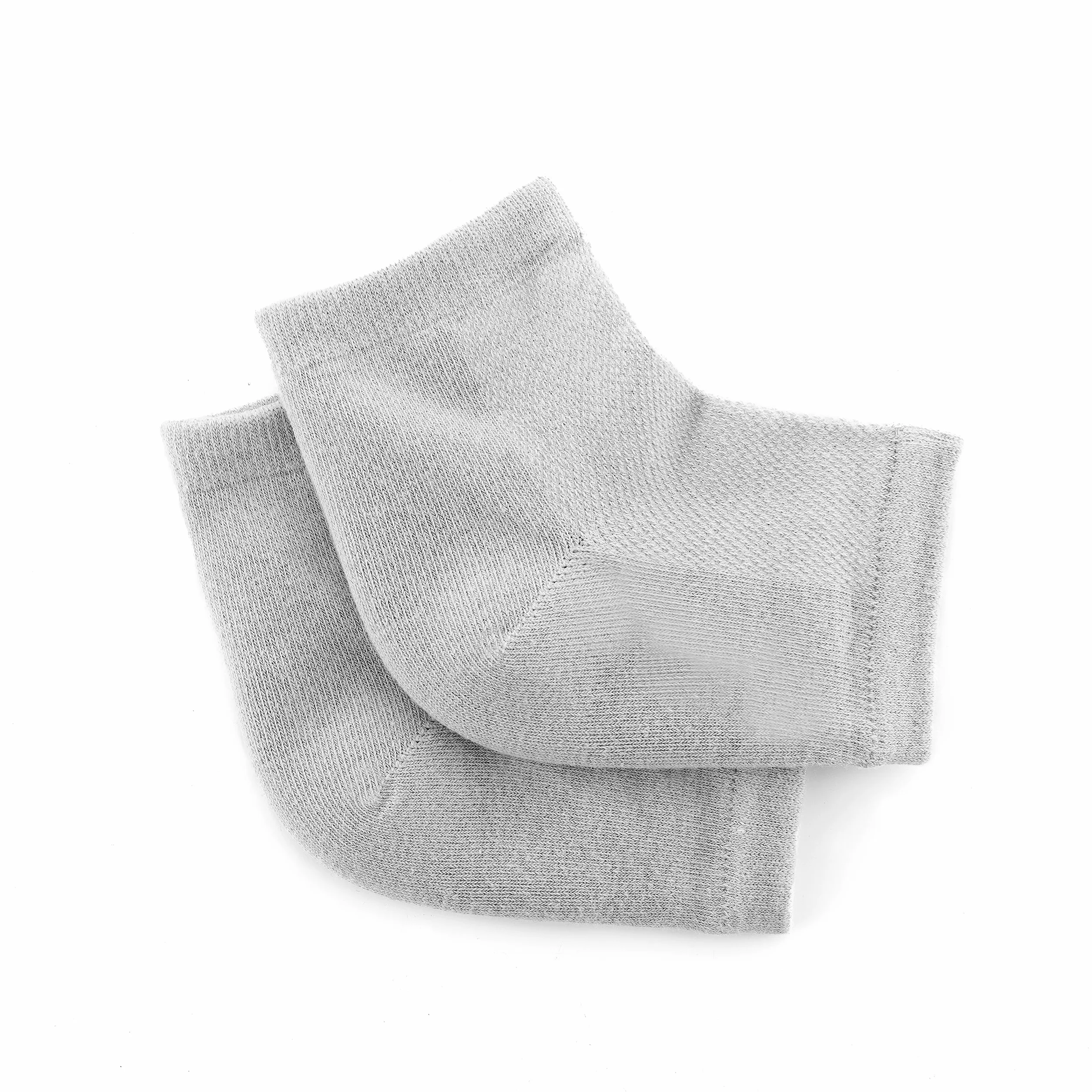 InnovaGoods Chaussettes Hydratantes Gel Huiles Naturelles Adoucit Talons Secs Ergonomique Respirant Réutilisable Gris Coton Élasthanne